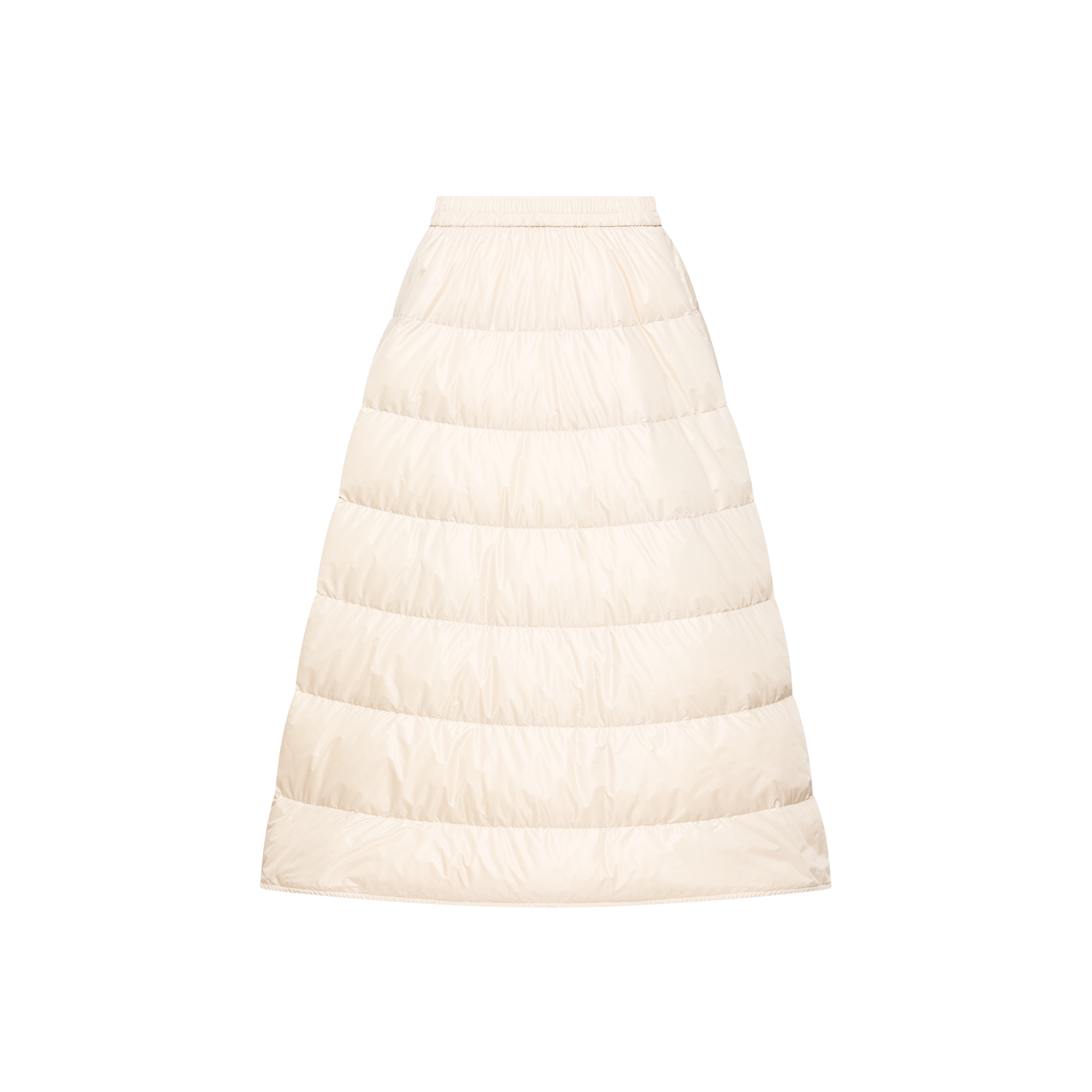 Moncler Beige Nylon Midi Skirt - IT40 | M - Image 3