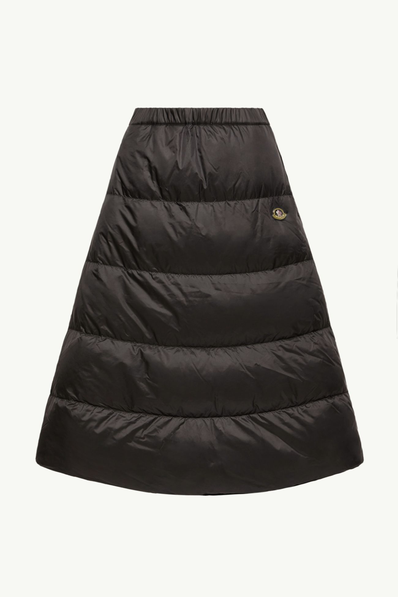 Jupe midi matelassée réversible en sergé de laine Femmes Noir Moncler 2