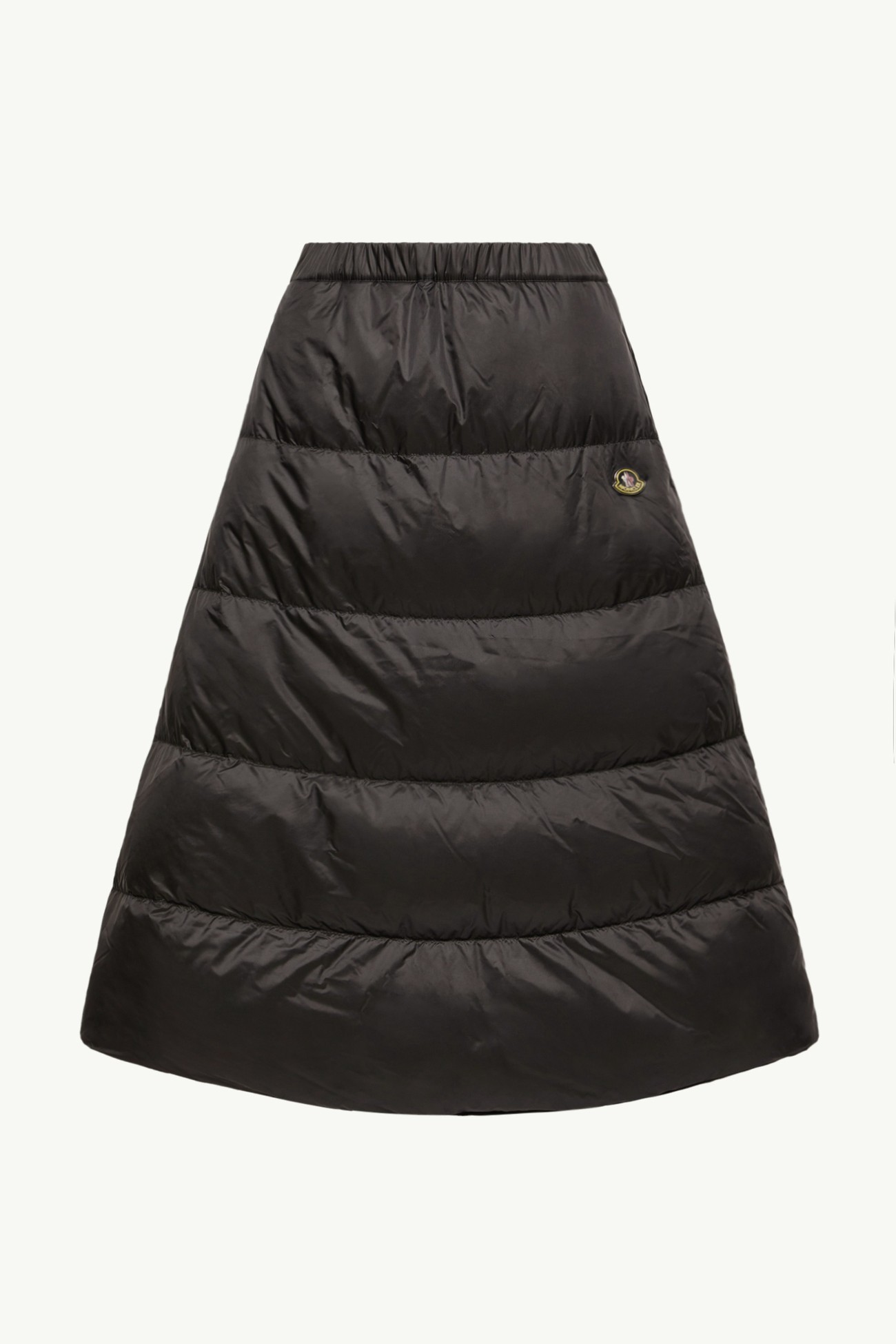 Reversible Wool Twill Padded Midi Skirt Women Black Moncler 2