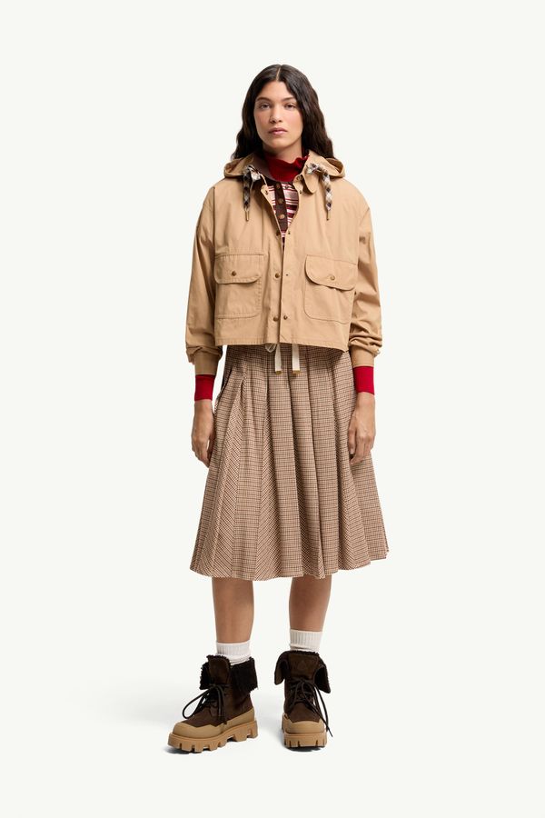 棉質混紡連帽恤衫式外套 女士 米色 Moncler 0