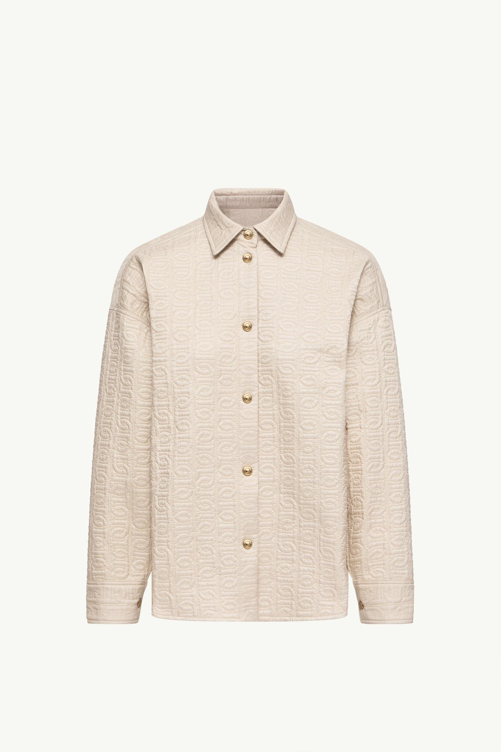 Chain Quilted Padded Shirt Jacket Women Light Beige Moncler, 1 of 0