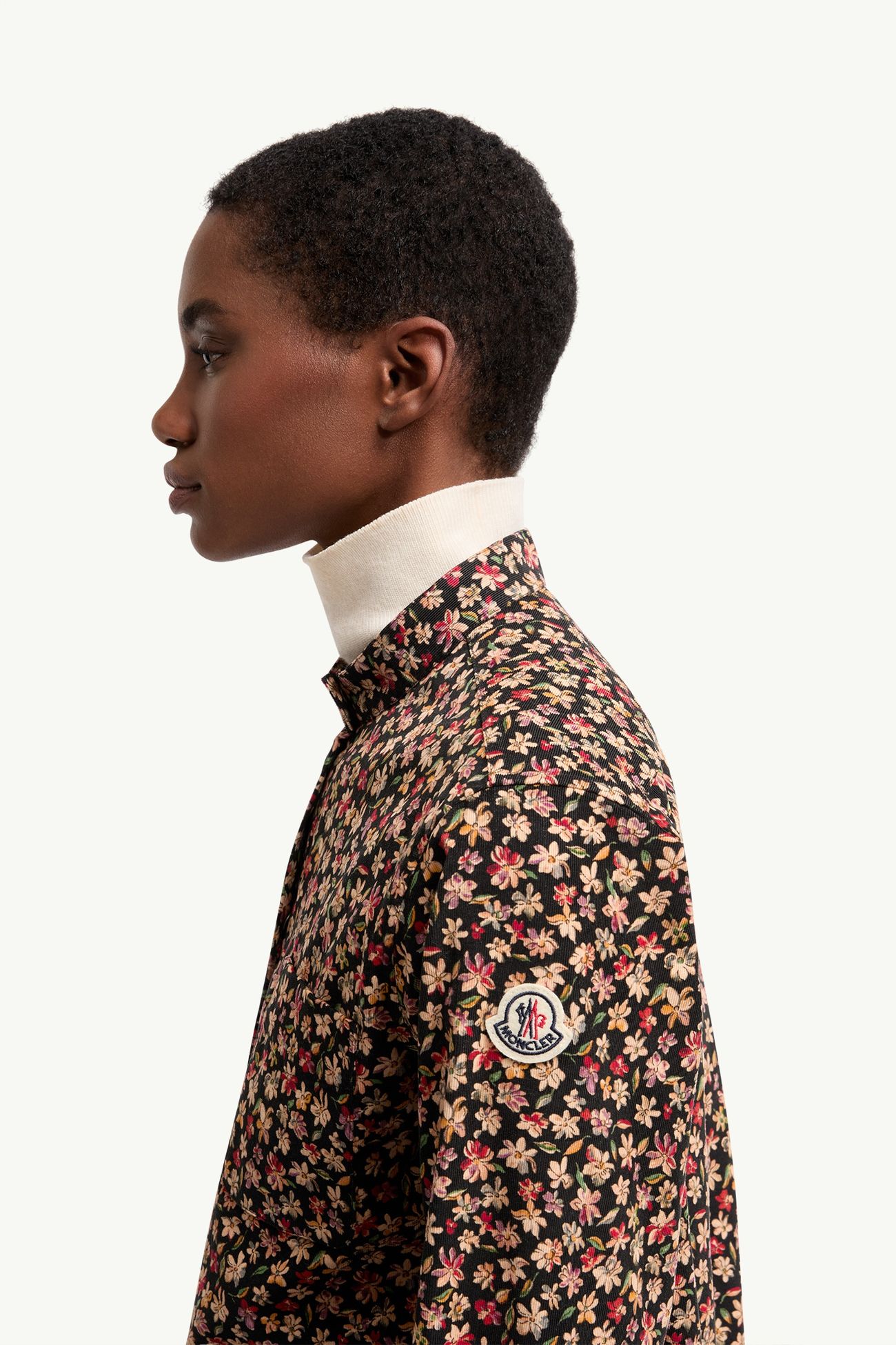 코듀로이 후드 셔츠 재킷 여성 블랙 Moncler 1