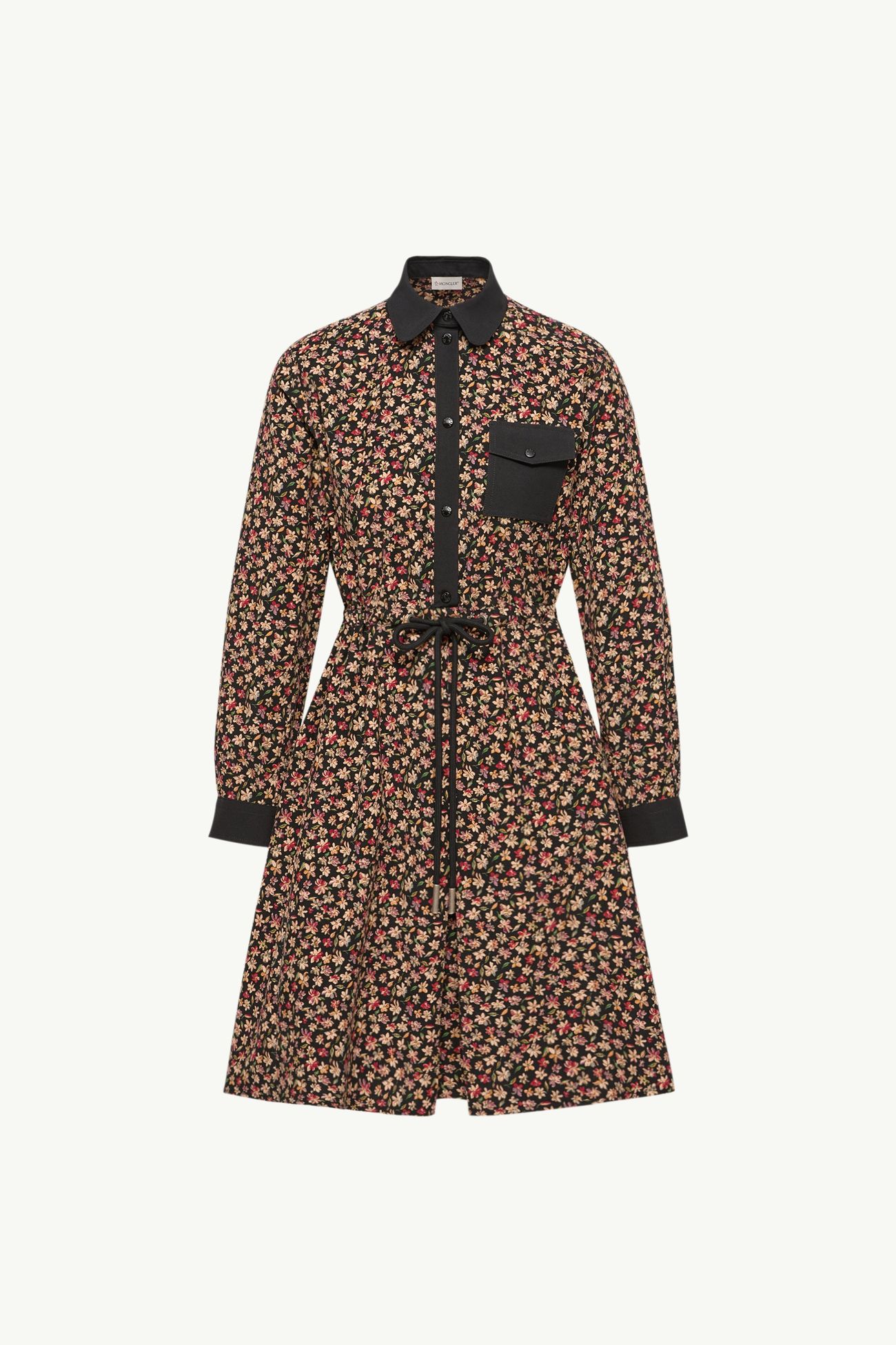 Floral Corduroy Dress Women Black Moncler 2