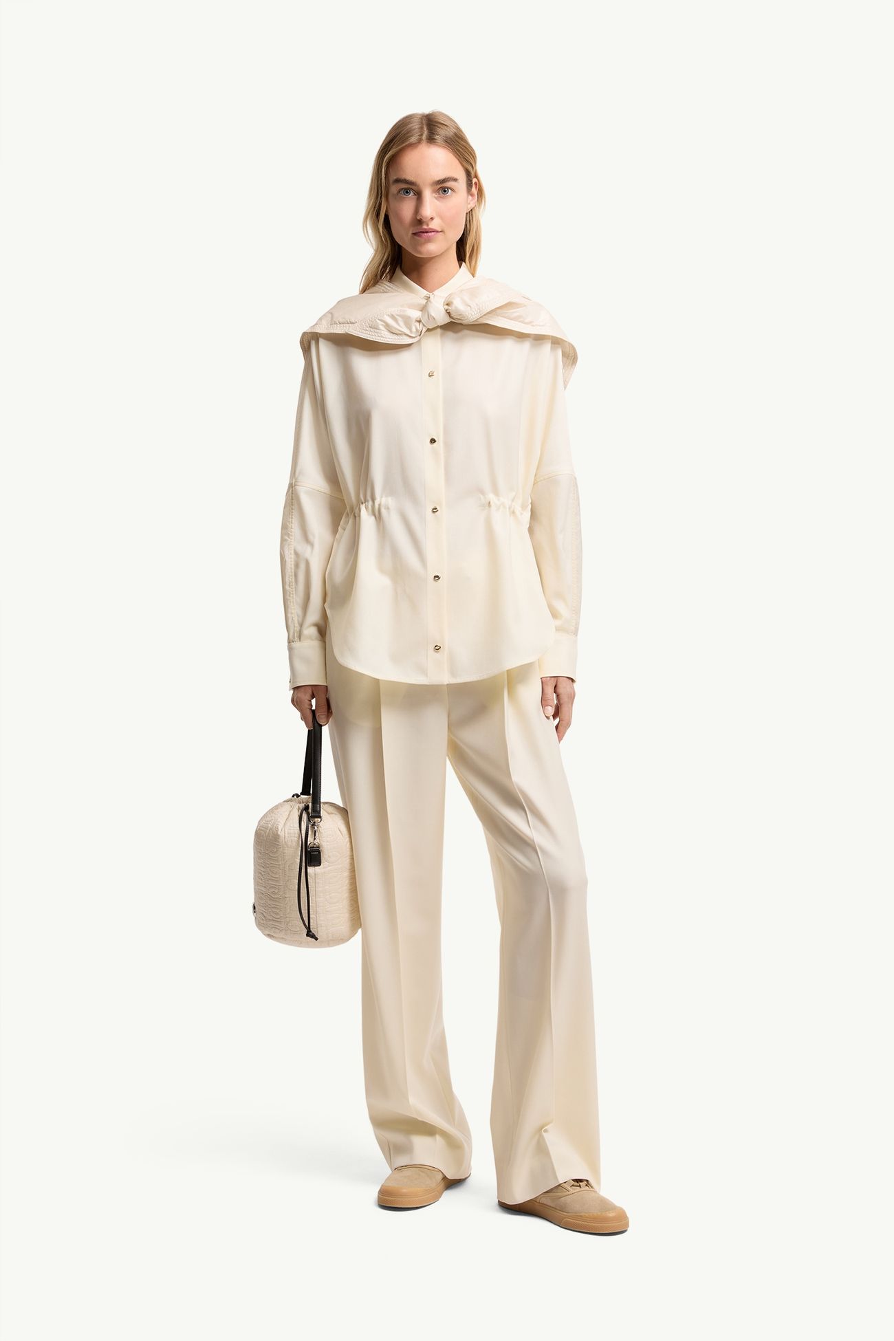 女士羊毛长袖衬衫 女士 象牙白 Moncler 0