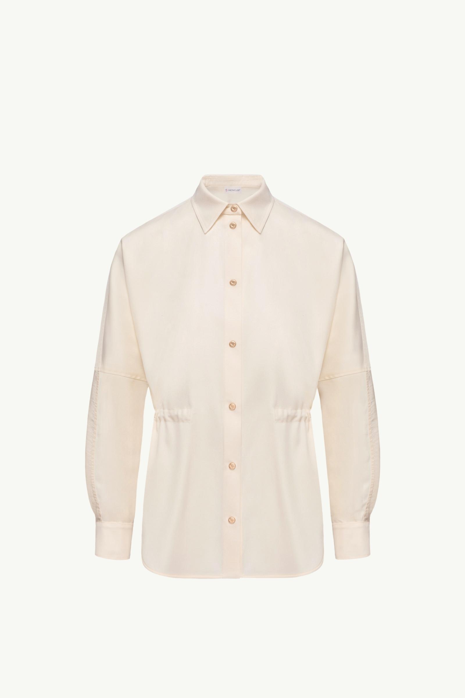 Wool Long Sleeve Shirt Women White Ivory Moncler, 1 of 0