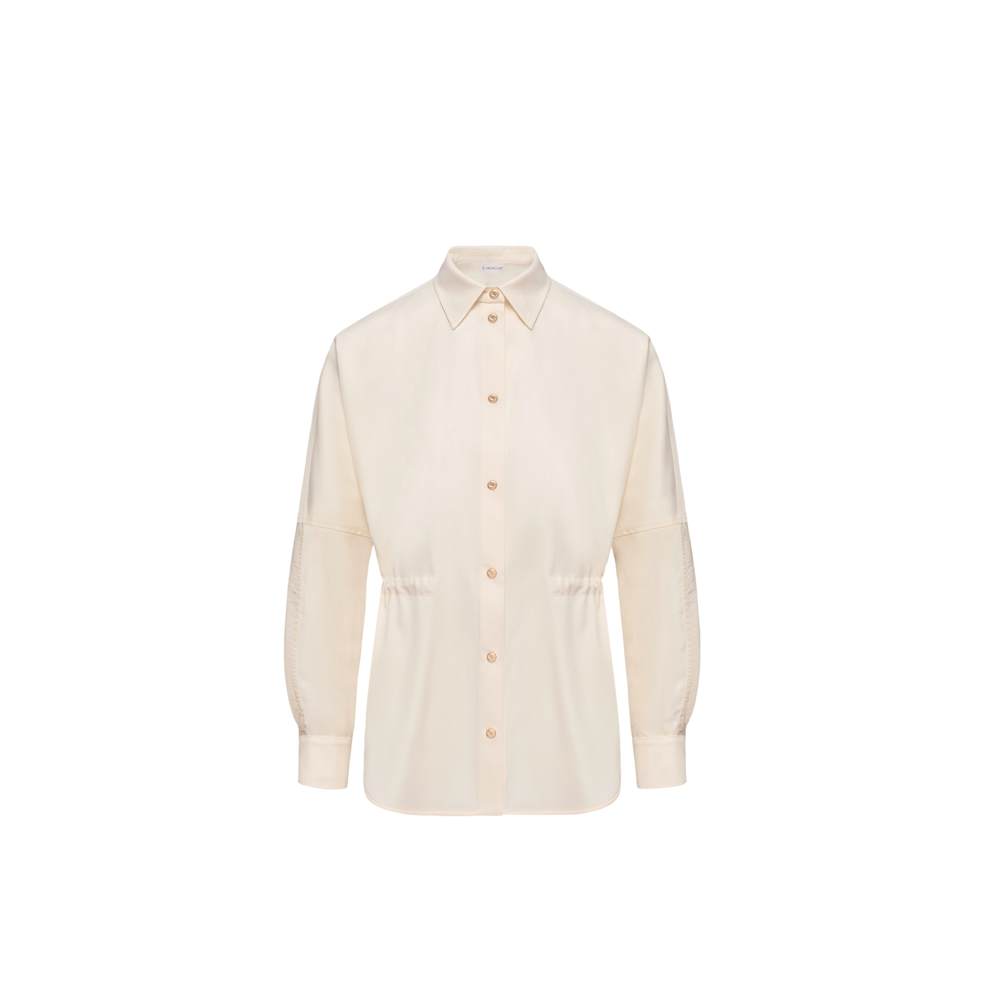 Moncler   Wool Long Sleeve Shirt for Women in White, Size: 38