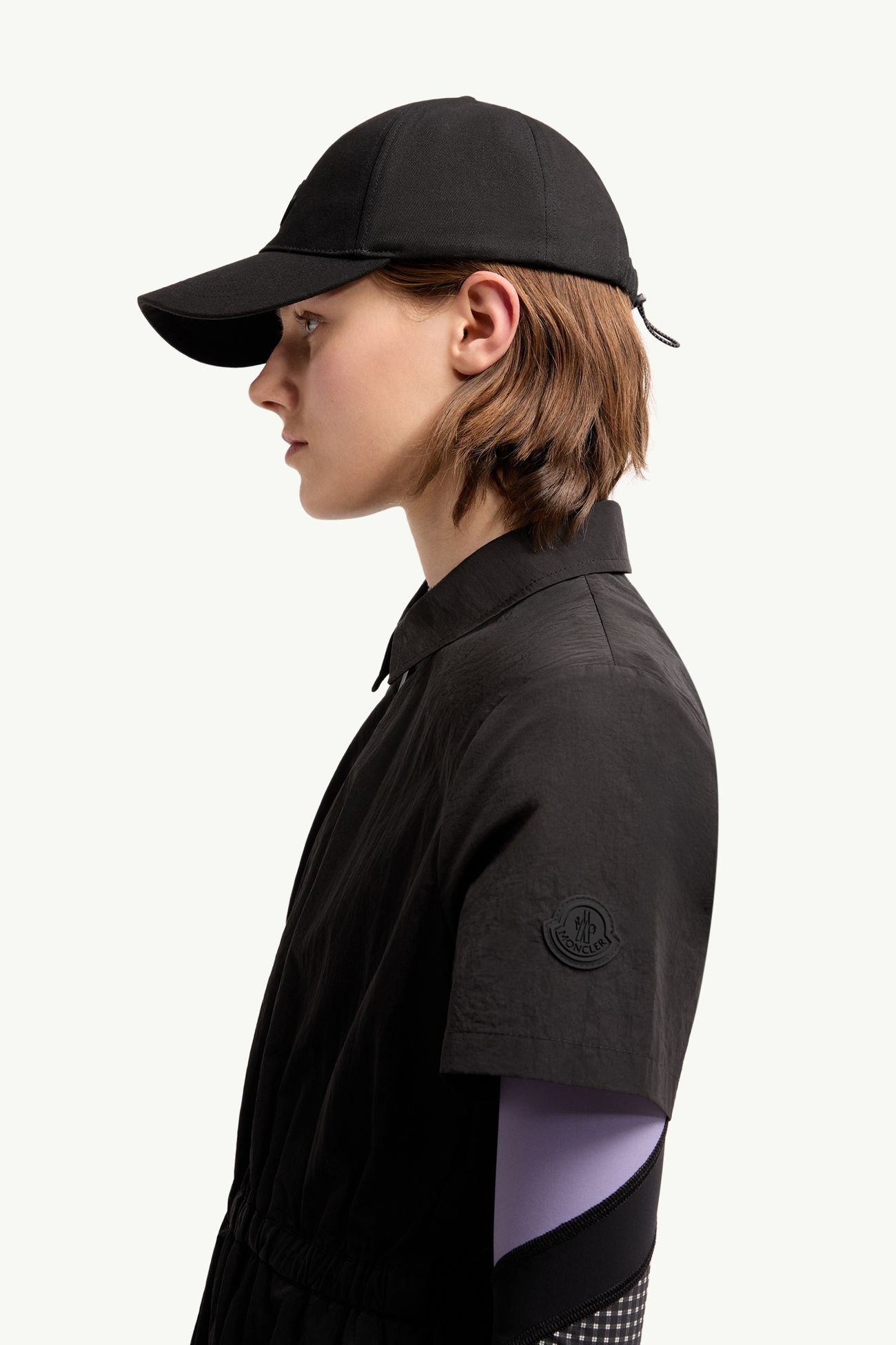 女士褶裥中长款衬衫连衣裙 女士 黑色 Moncler 1
