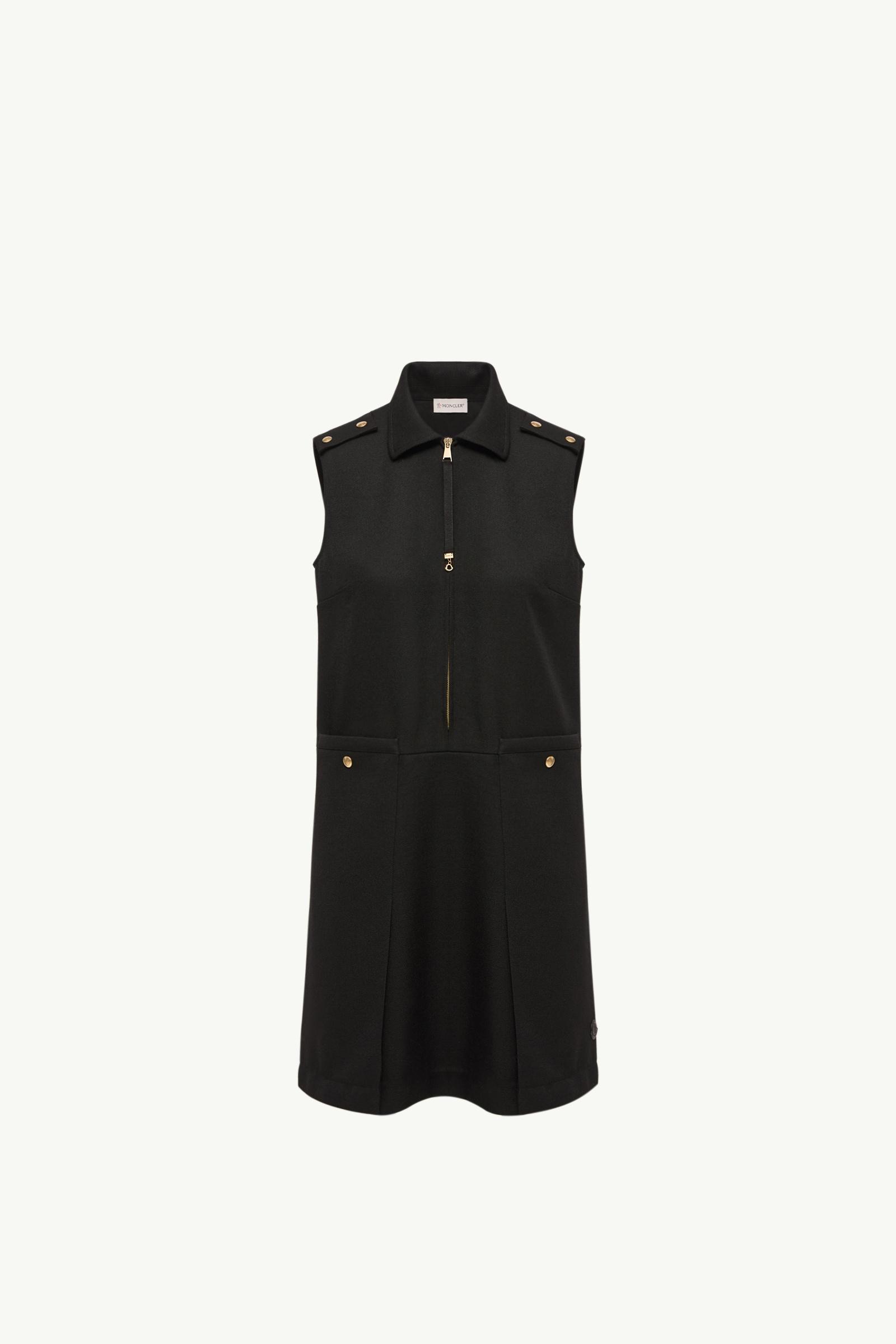 Wool Gabardine Shirt Dress Women Black Moncler, 1 of 0