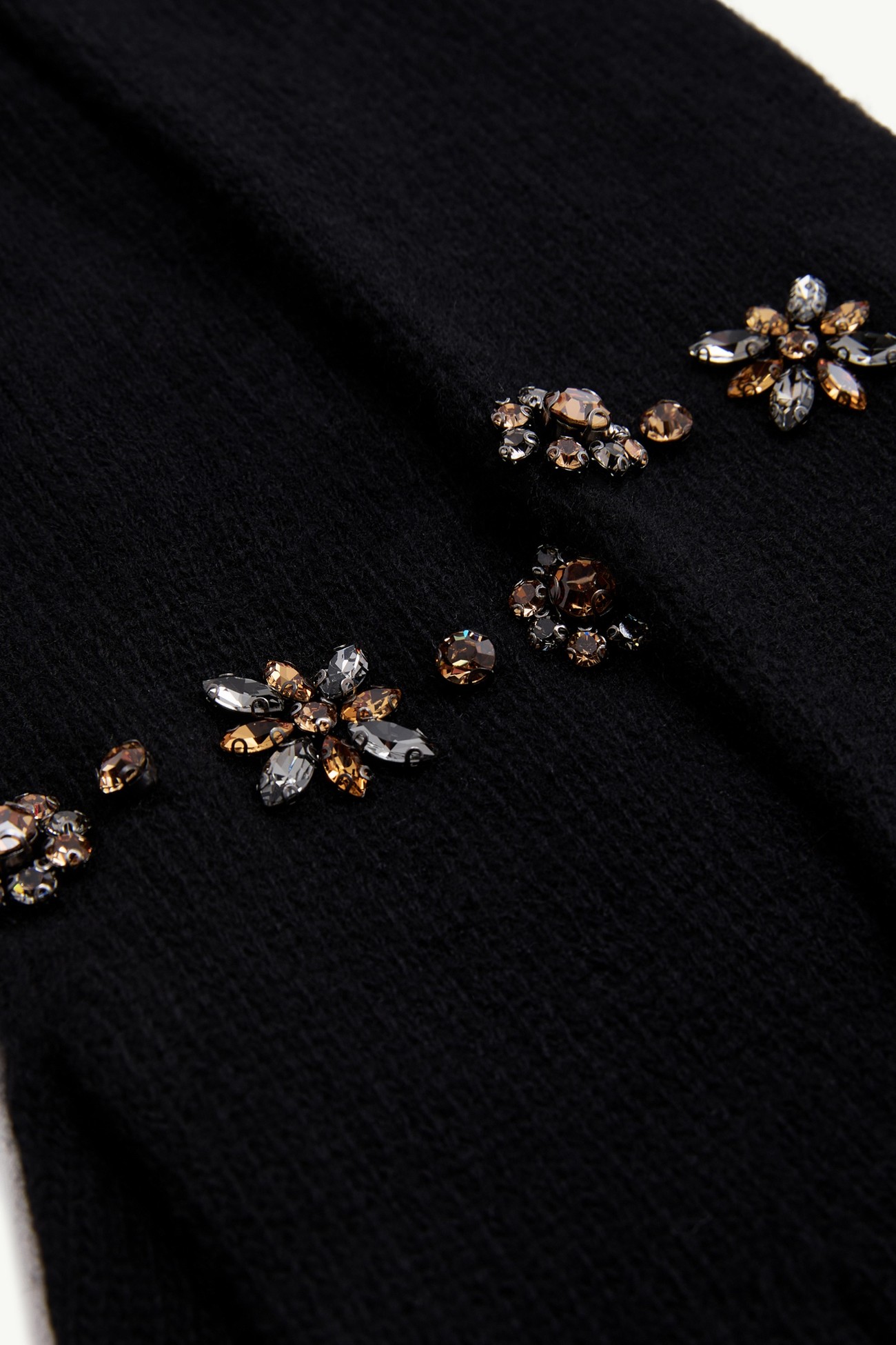 Guanti in misto lana e cashmere Donna Nero Moncler 4