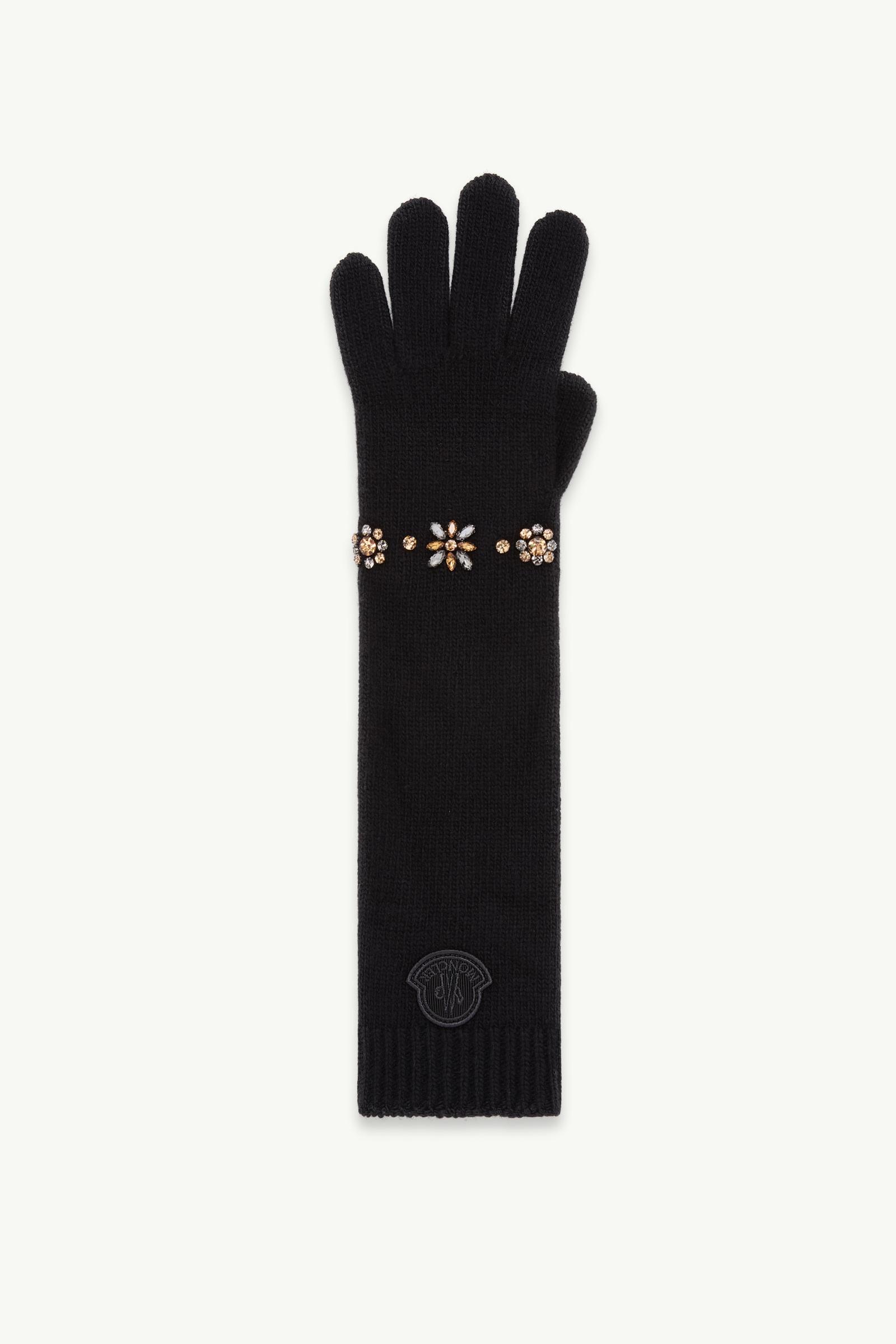 Wool & Cashmere Blend Gloves Women Black Moncler, 1 of 0