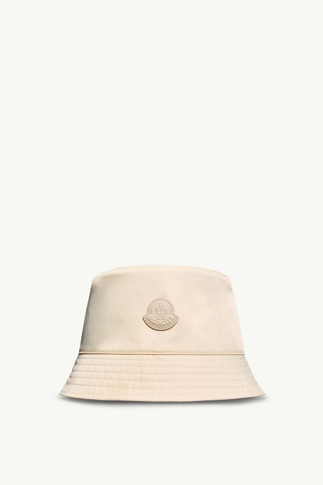 女士皮革标识渔夫帽 女士 白色 & 灰色 Moncler 0