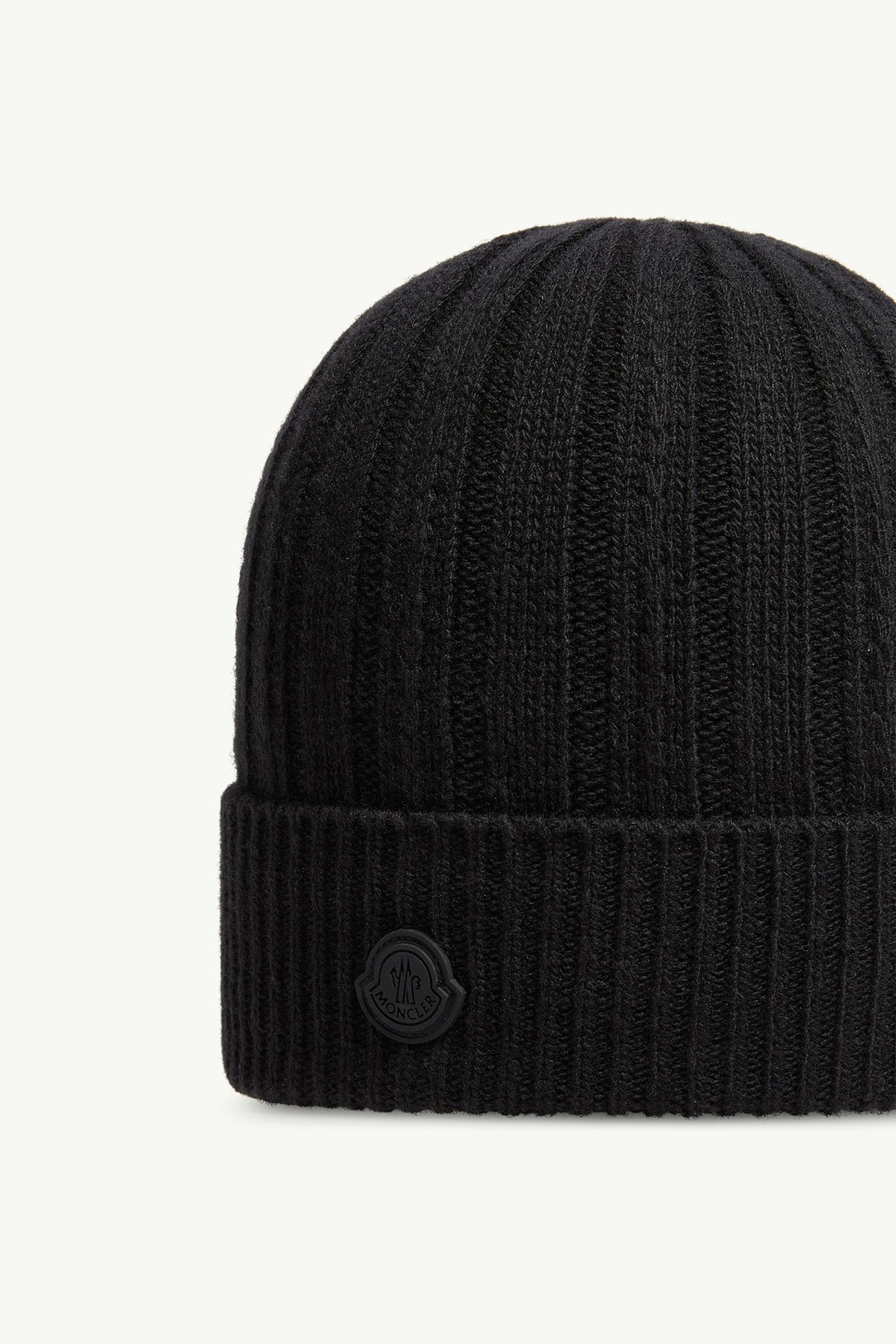 Wollmütze aus Rippstrick Damen Schwarz Moncler 2