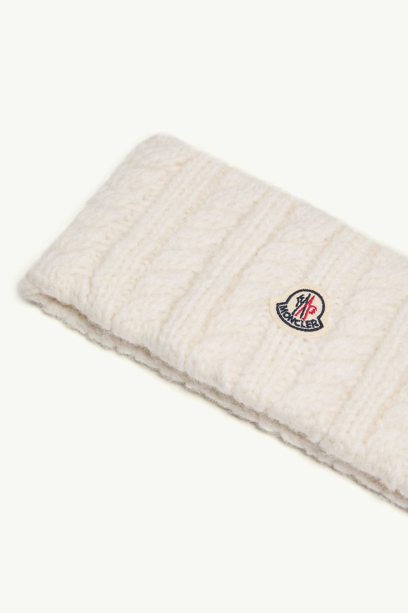 Cable Knit Alpaca Blend Headband Women White Moncler 2