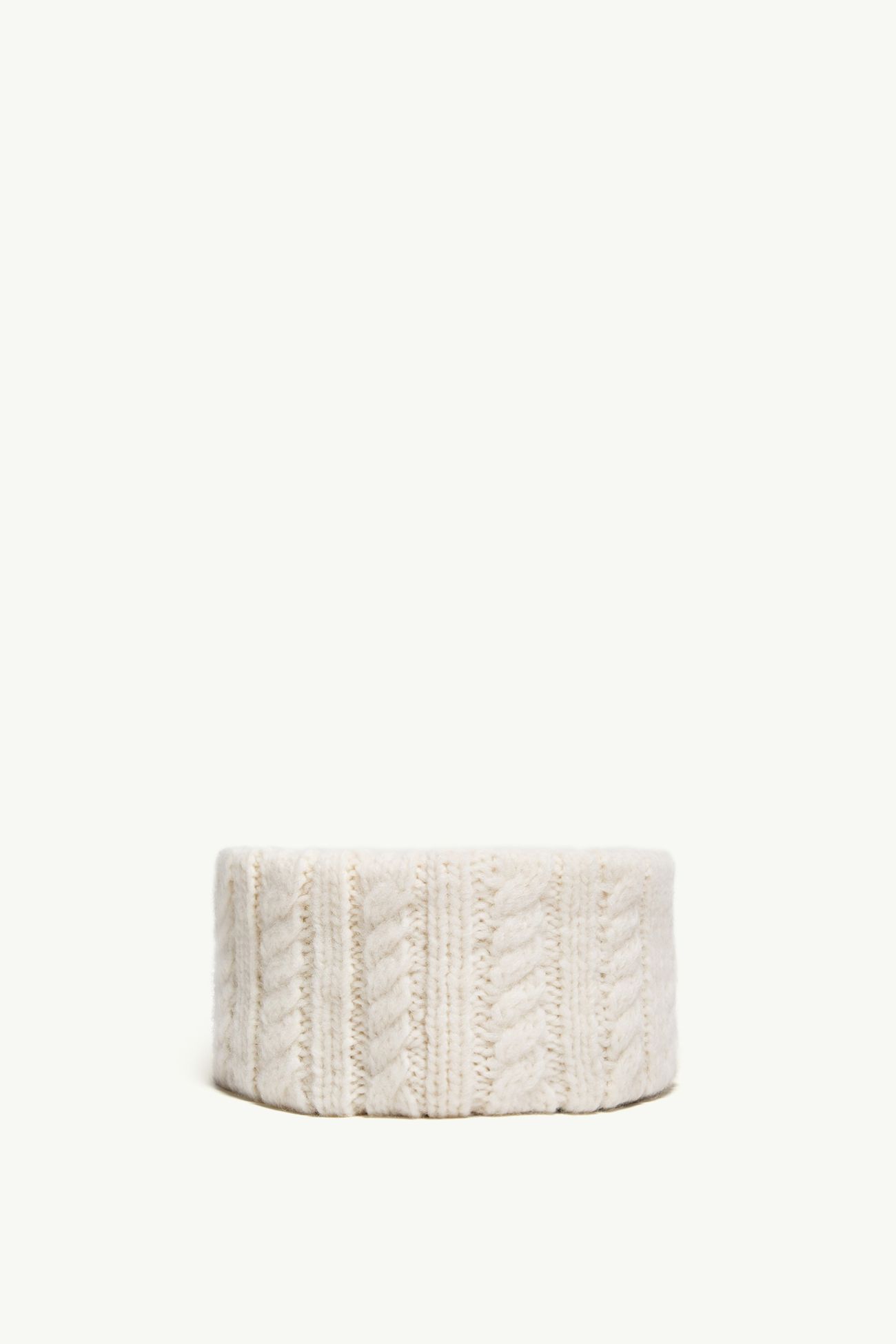 Cable Knit Alpaca Blend Headband Women White Moncler 3