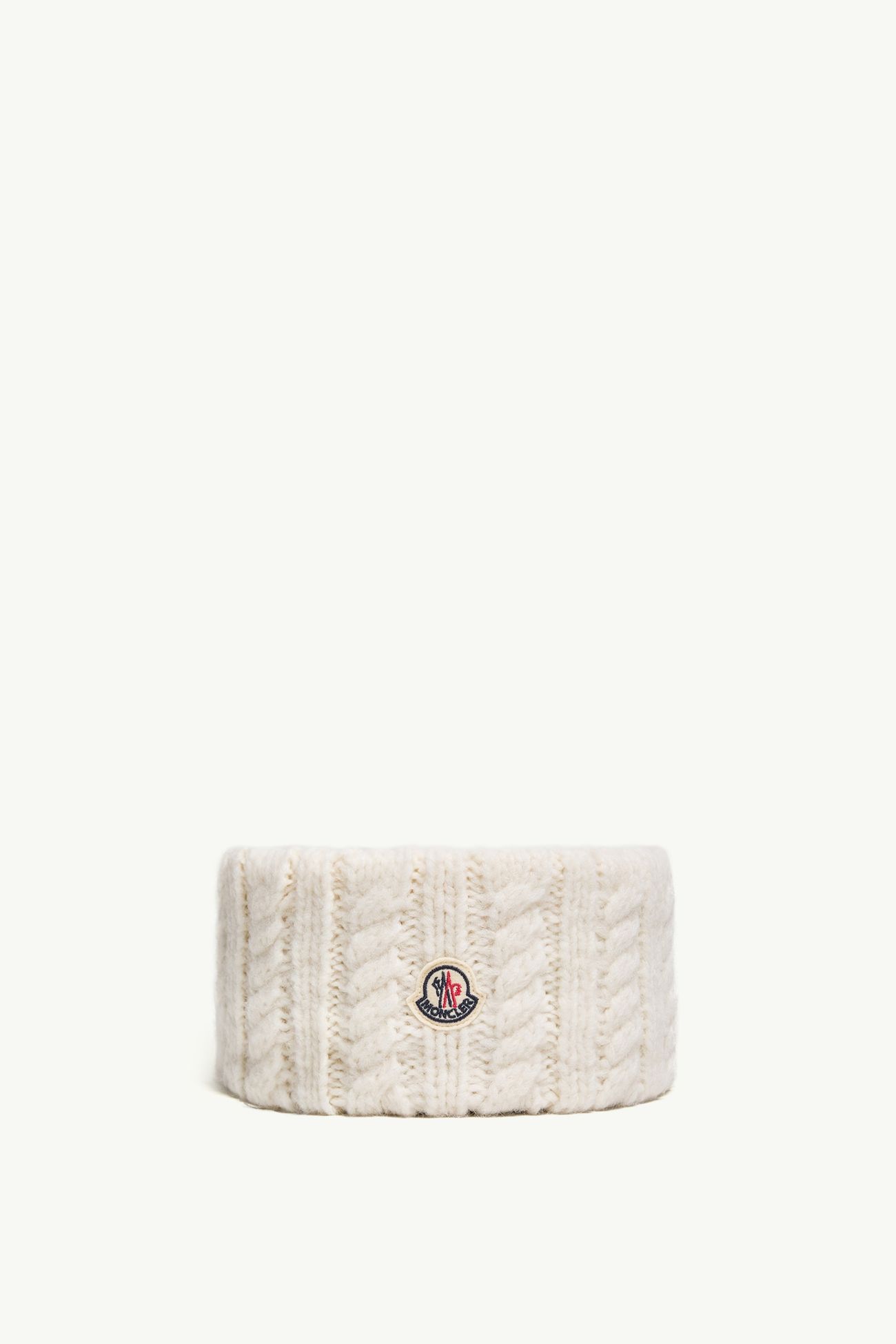Cable Knit Alpaca Blend Headband Women White Moncler 0