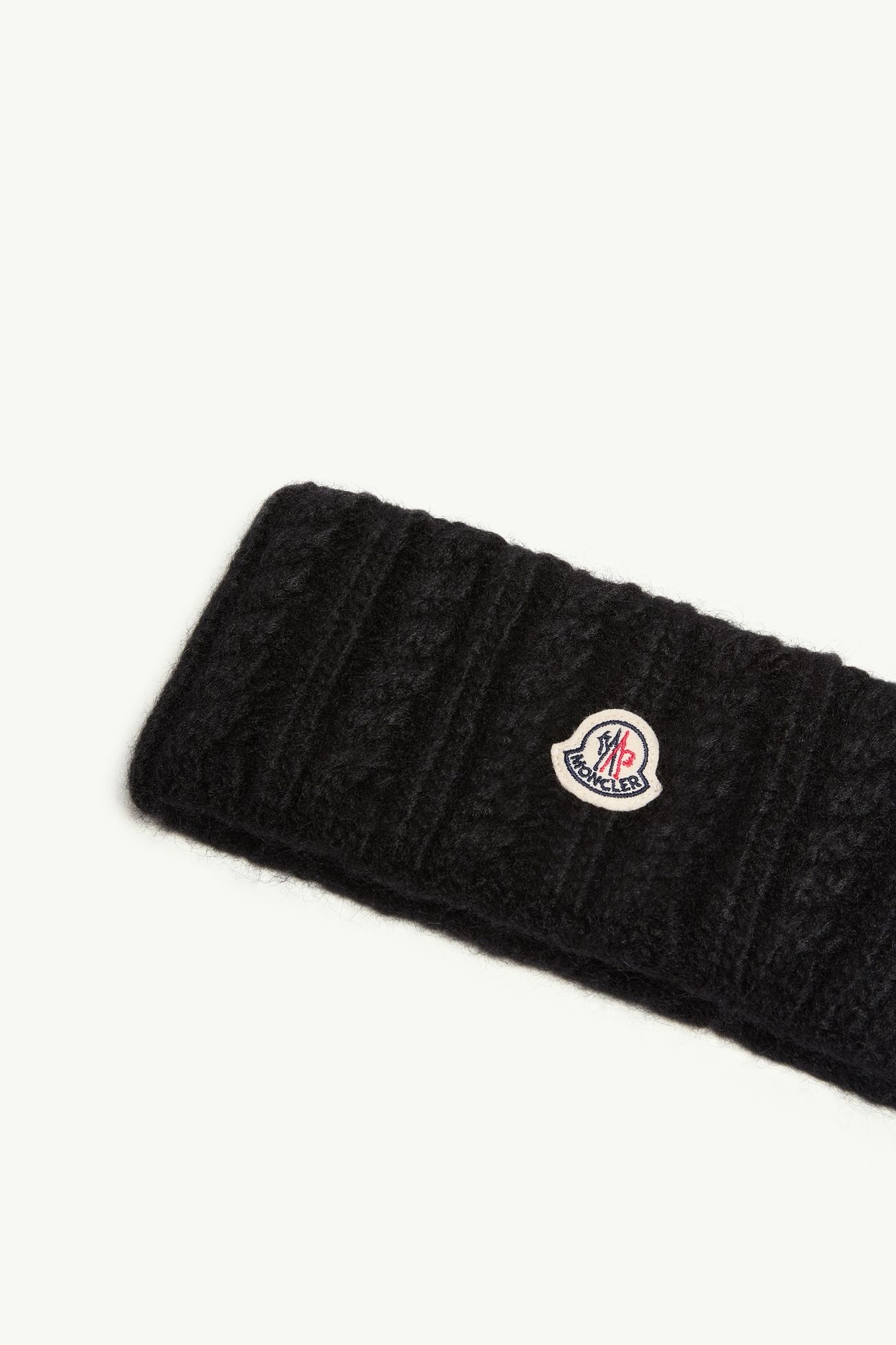 케이블 니트 알파카 혼방 헤드밴드 여성 블랙 Moncler 2