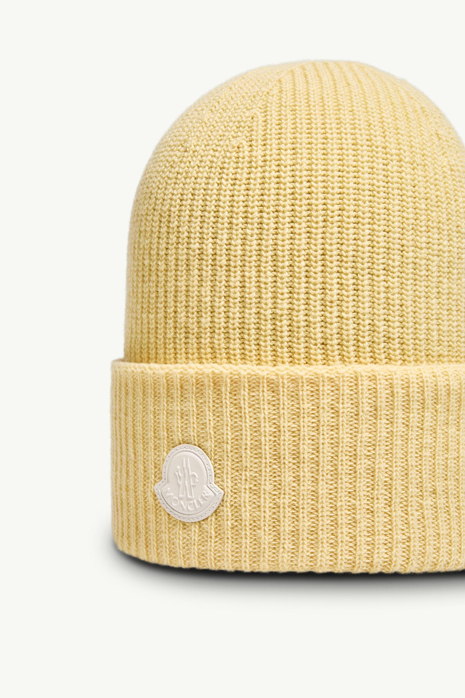 Ochre Yellow Wool & Cashmere Blend Beanie - Hats & Beanies for