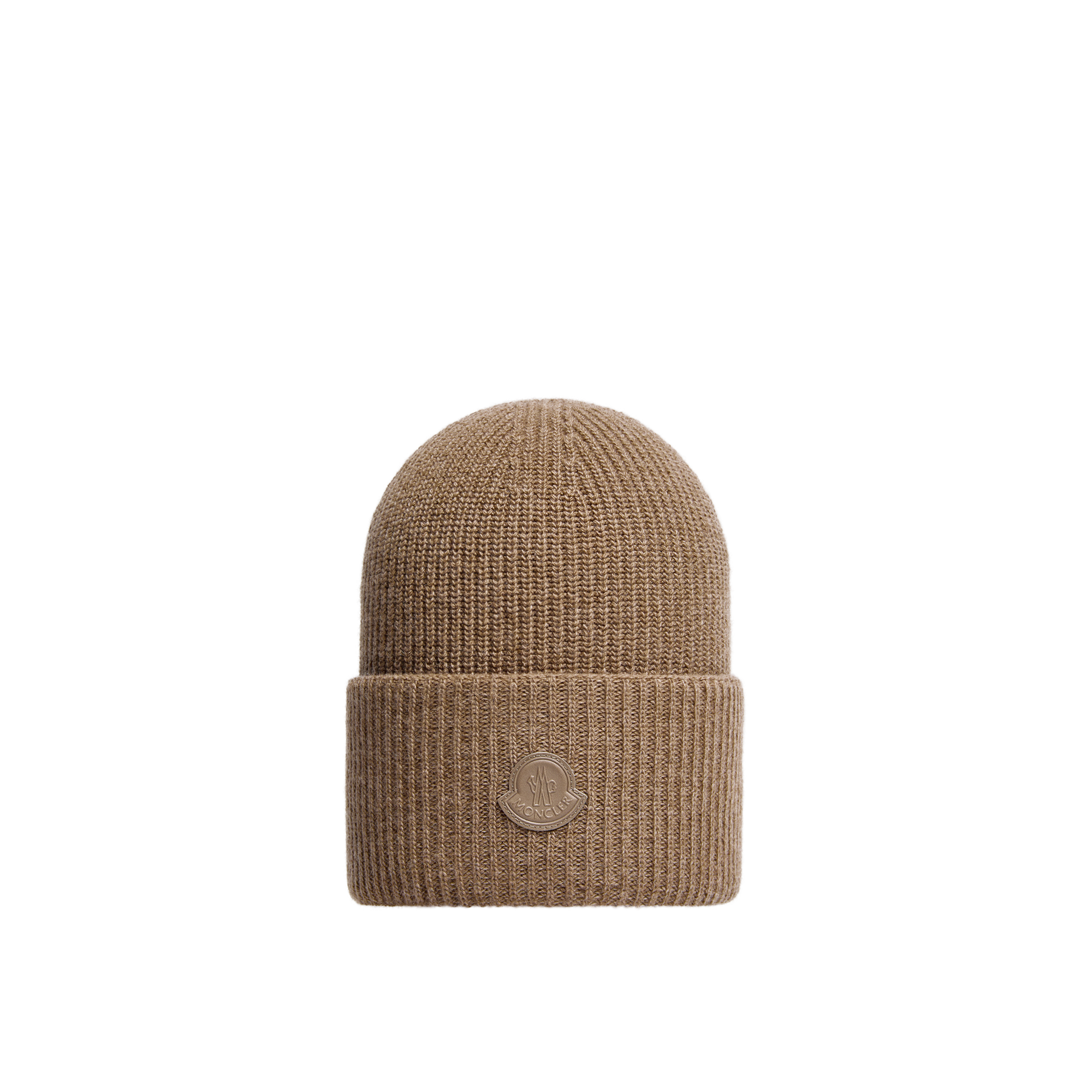 Moncler   Wool & Cashmere Blend Beanie for Women in Brown, Size: One Size