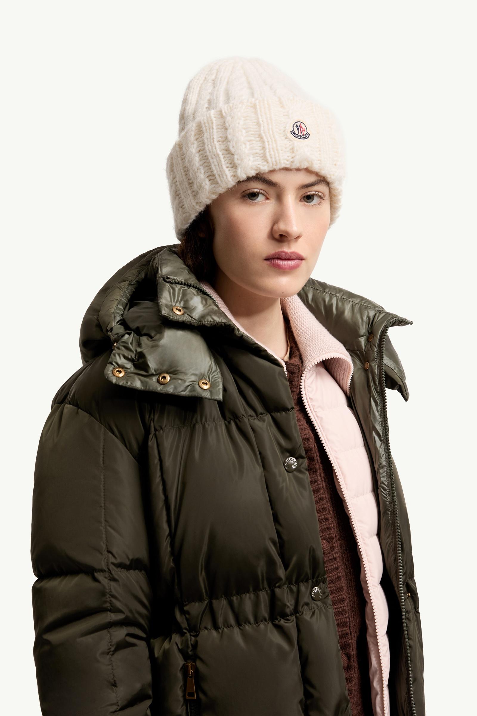 White Cable Knit Wool Blend Beanie - Hats & Beanies for Women