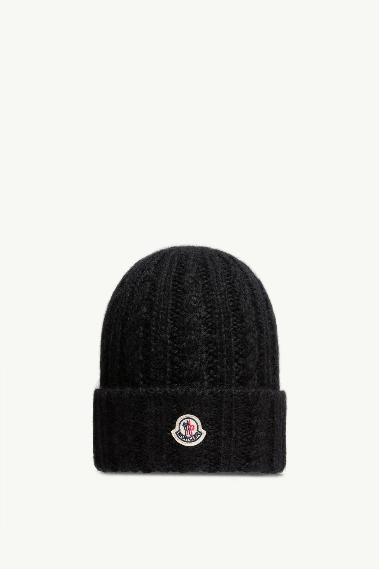 케이블 니트 울 혼방 비니 여성 블랙 Moncler 0