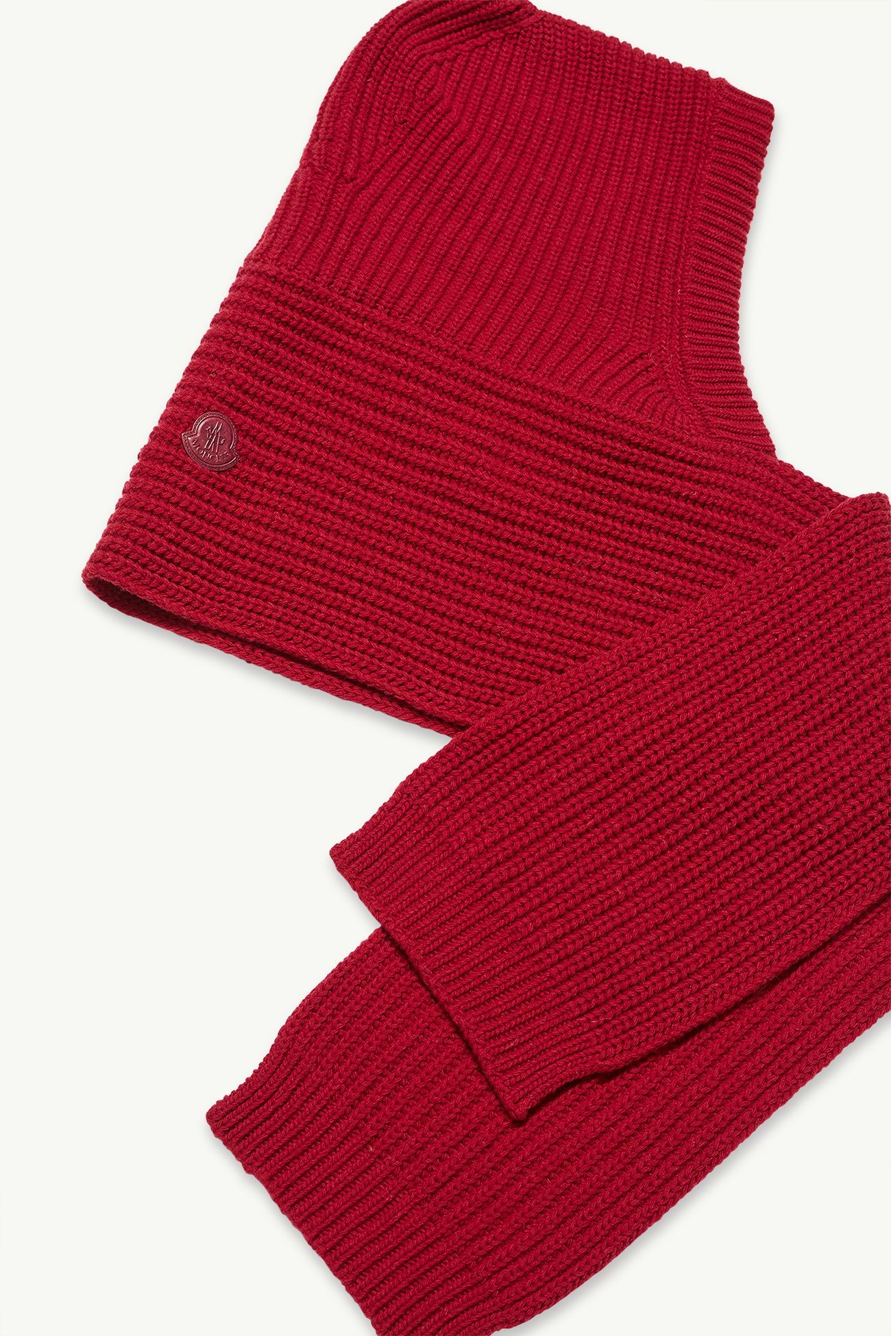 羊毛羊絨混紡連帽圍巾 女士 紅色 Moncler 2