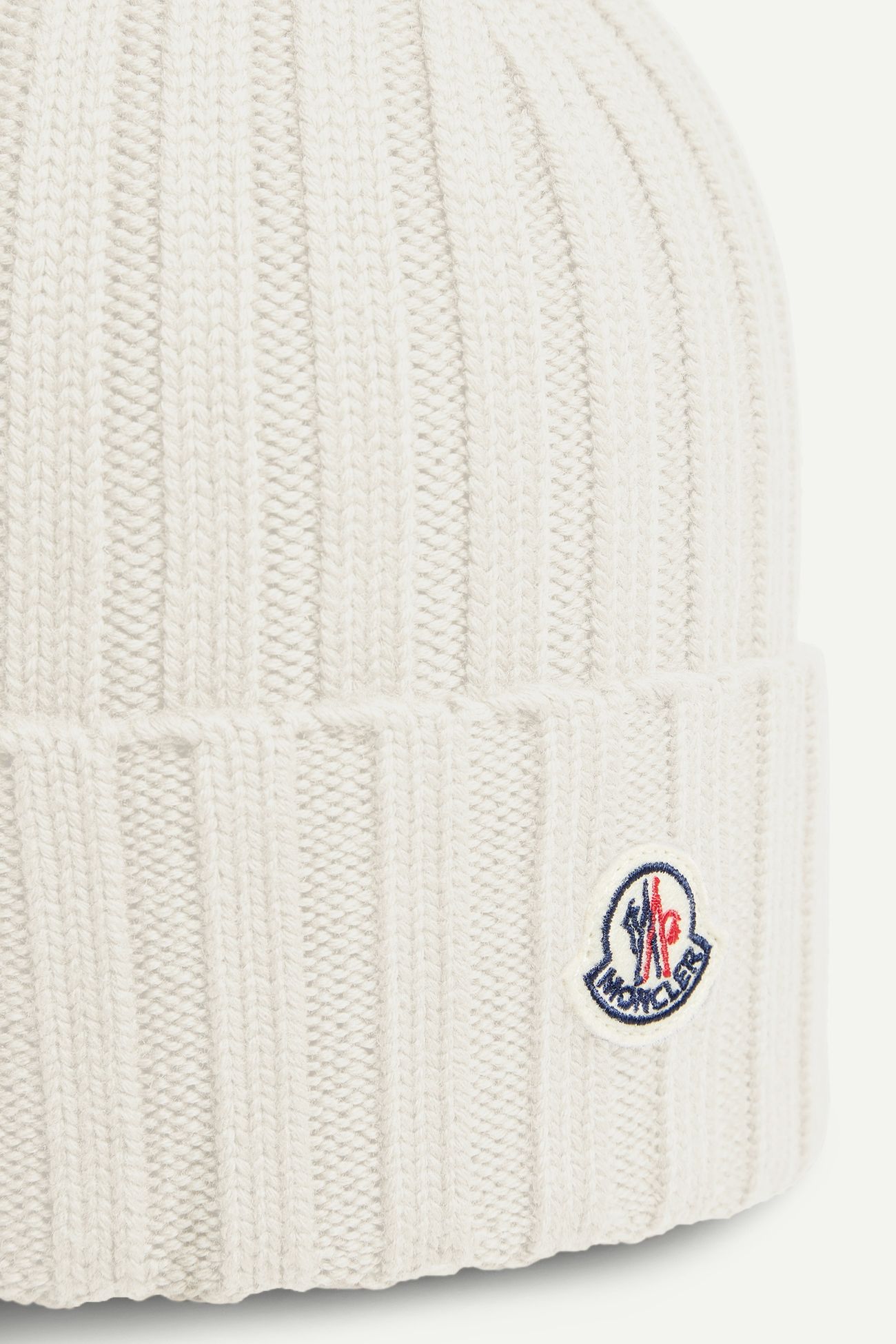 Gorro de lana con logotipo Mujer Blanco Moncler 2