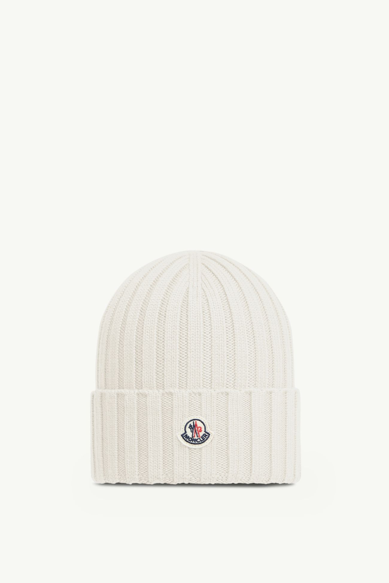 Gorro de lana con logotipo Mujer Blanco Moncler 0