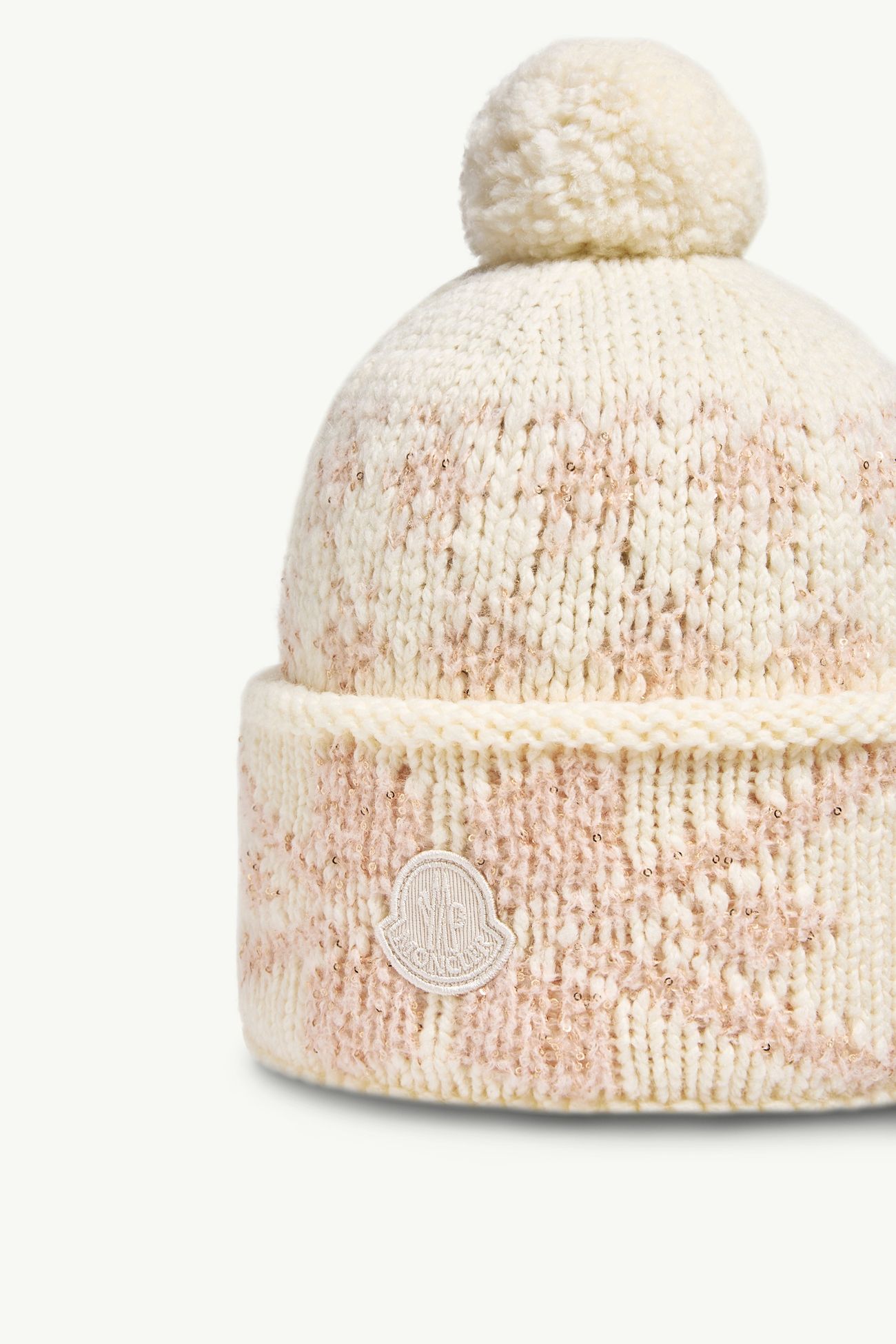 提花針織冷帽 女士 象牙白色 Moncler 2