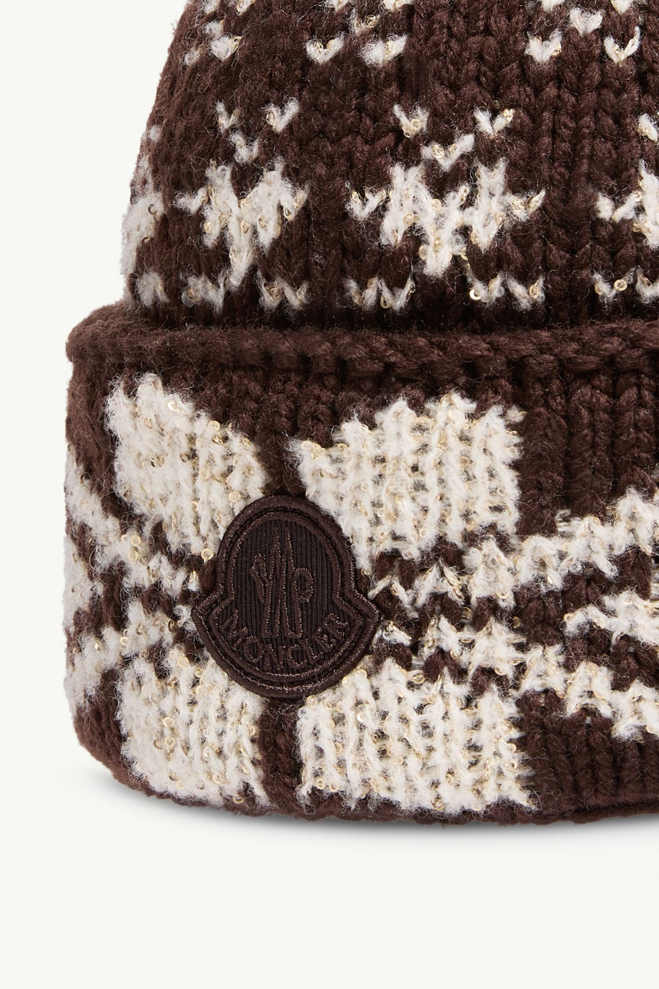 Bonnet en maille jacquard Femmes Marron Moncler 2