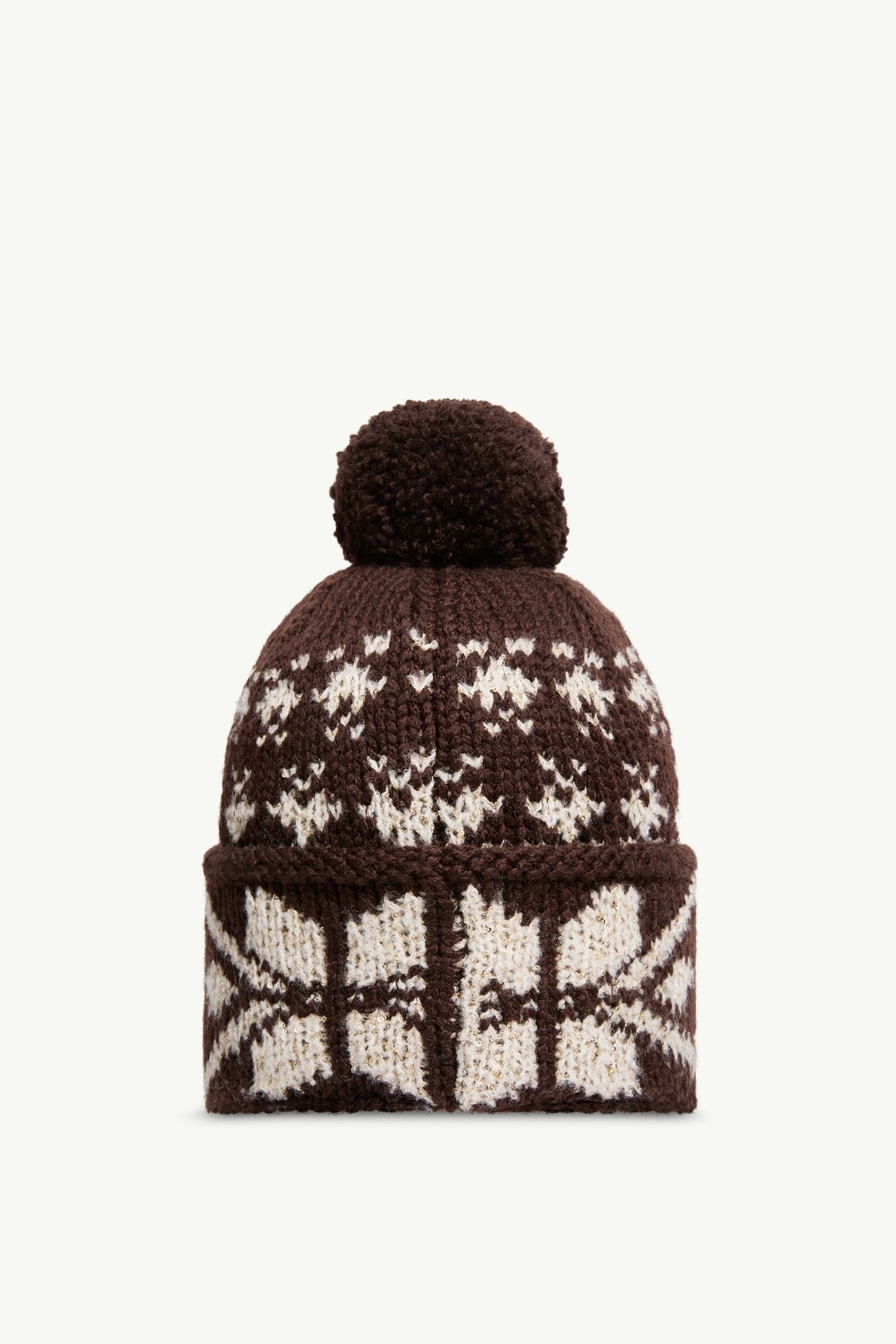 Gorro de punto de jacquard Mujer Marrón Moncler 3