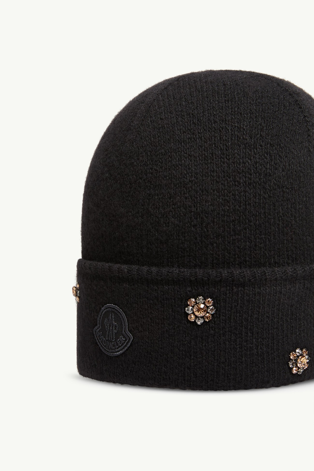 Berretto jacquard in misto lana e cashmere Donna Nero Moncler 2