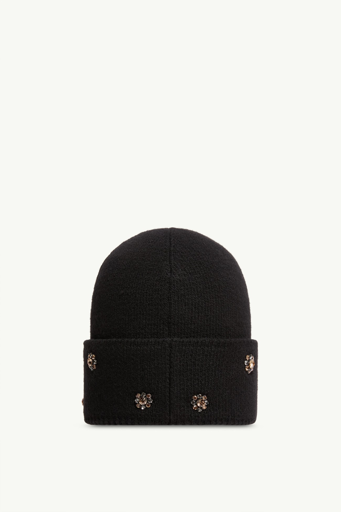Gorro de jacquard de lana y cachemira Mujer Negro Moncler 3