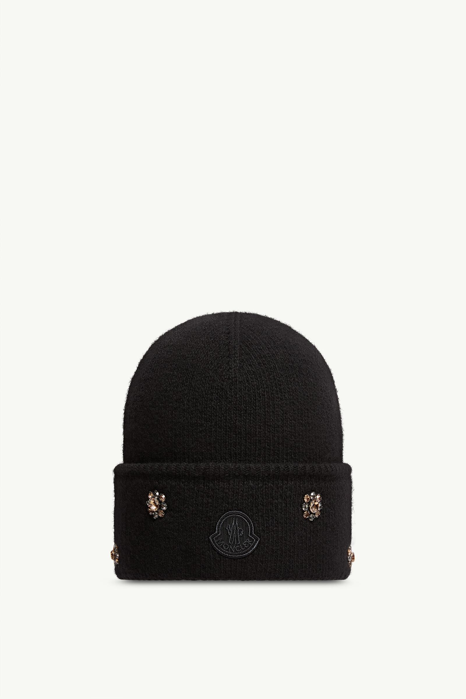 Wool & Cashmere Jacquard Beanie Women Black Moncler, 1 of 0