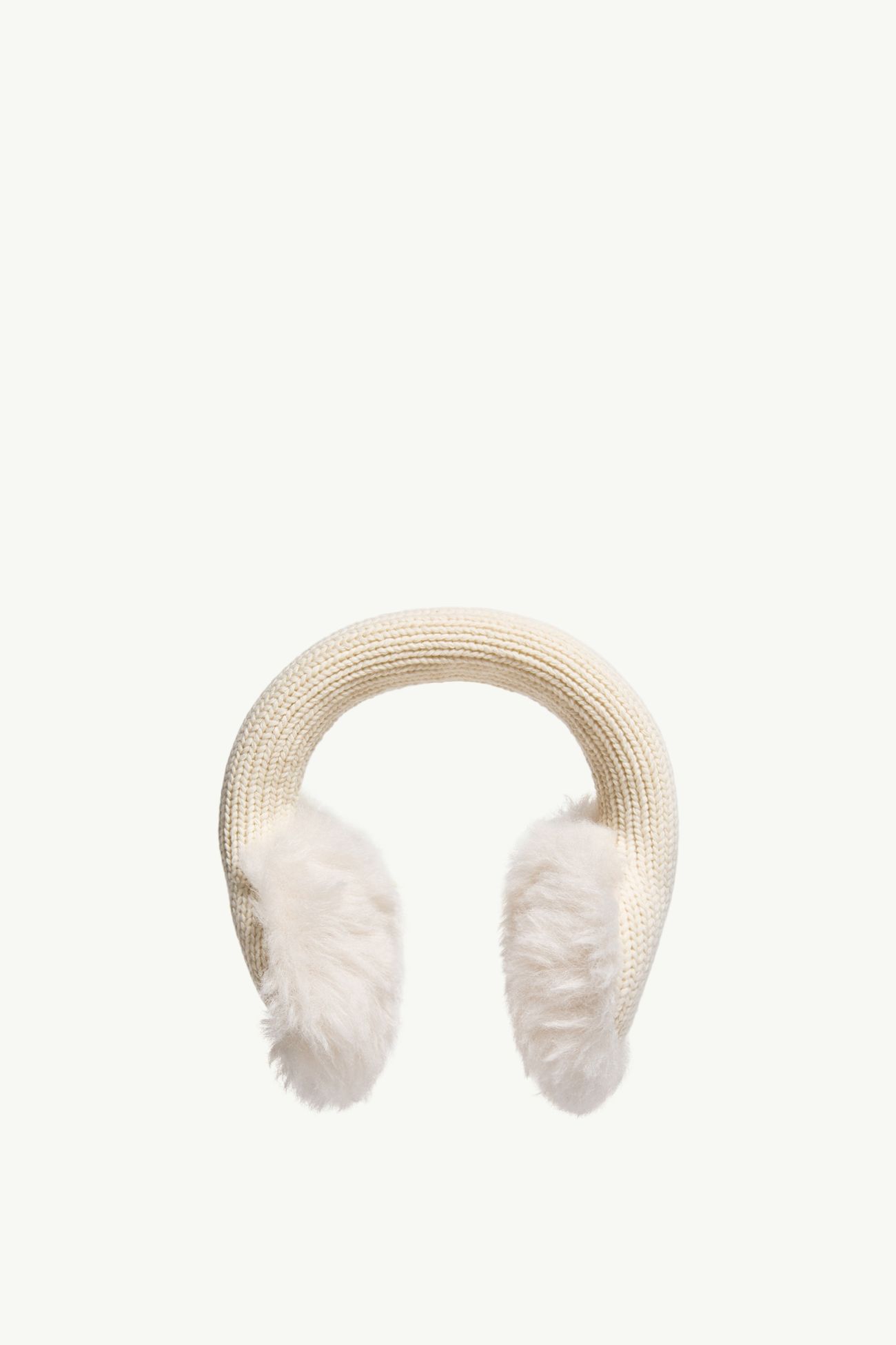 Paraorecchie in lana Donna Bianco Avorio Moncler 3