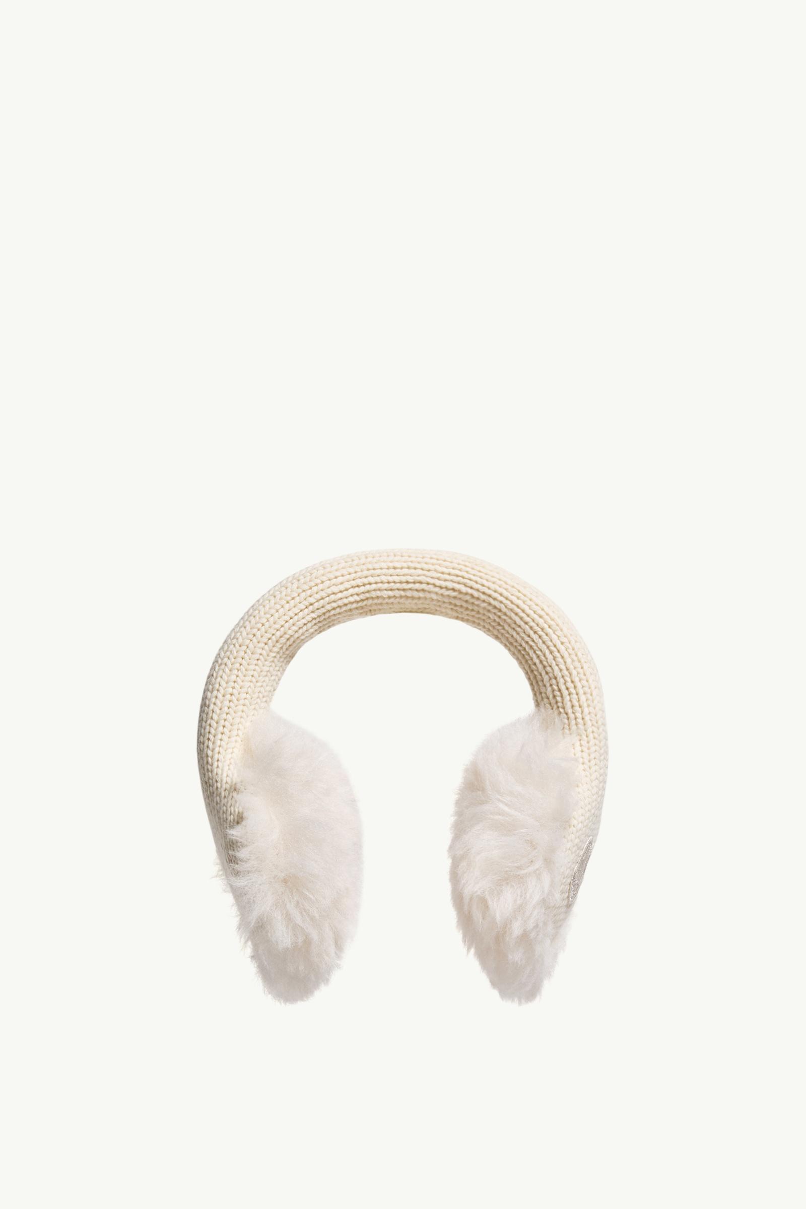Wool Earmuffs Women White Ivory Moncler, 1 of 0