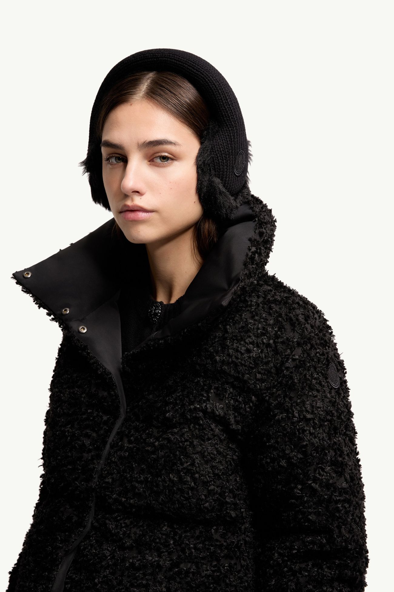 Wool Earmuffs Women Black Moncler 1