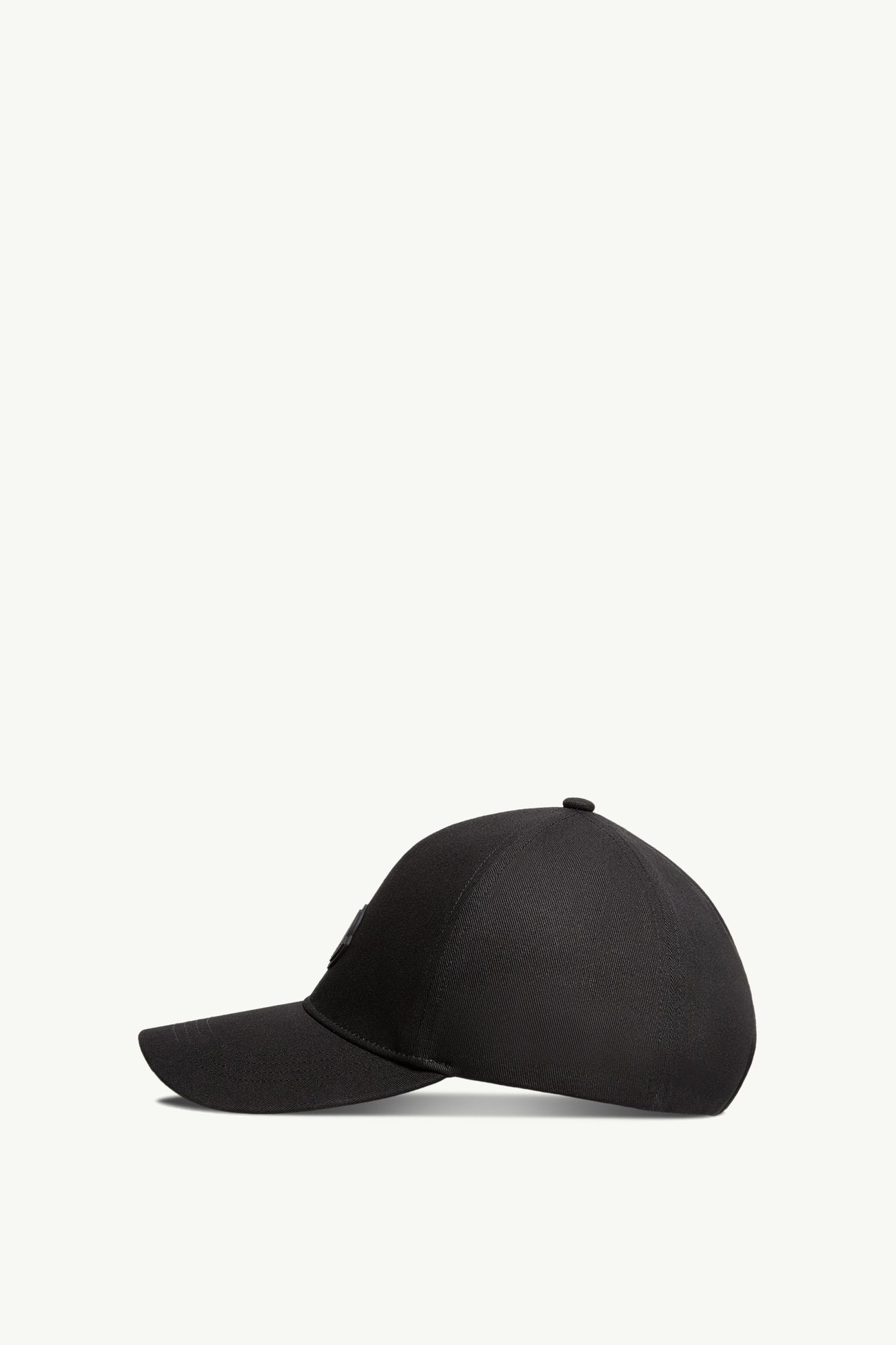 Gorra de béisbol de algodón con logotipo de silicona Mujer Negro Moncler 2