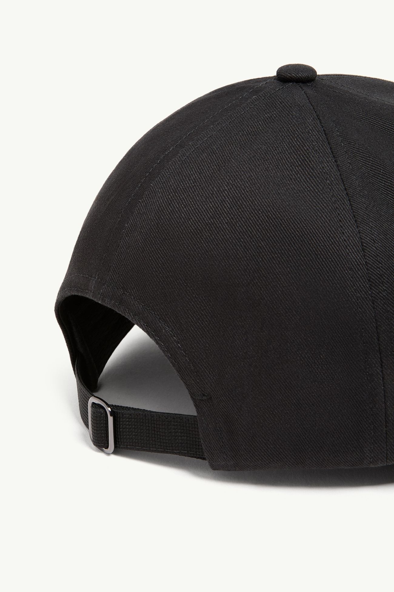 Gorra de béisbol de algodón con logotipo de silicona Mujer Negro Moncler 3