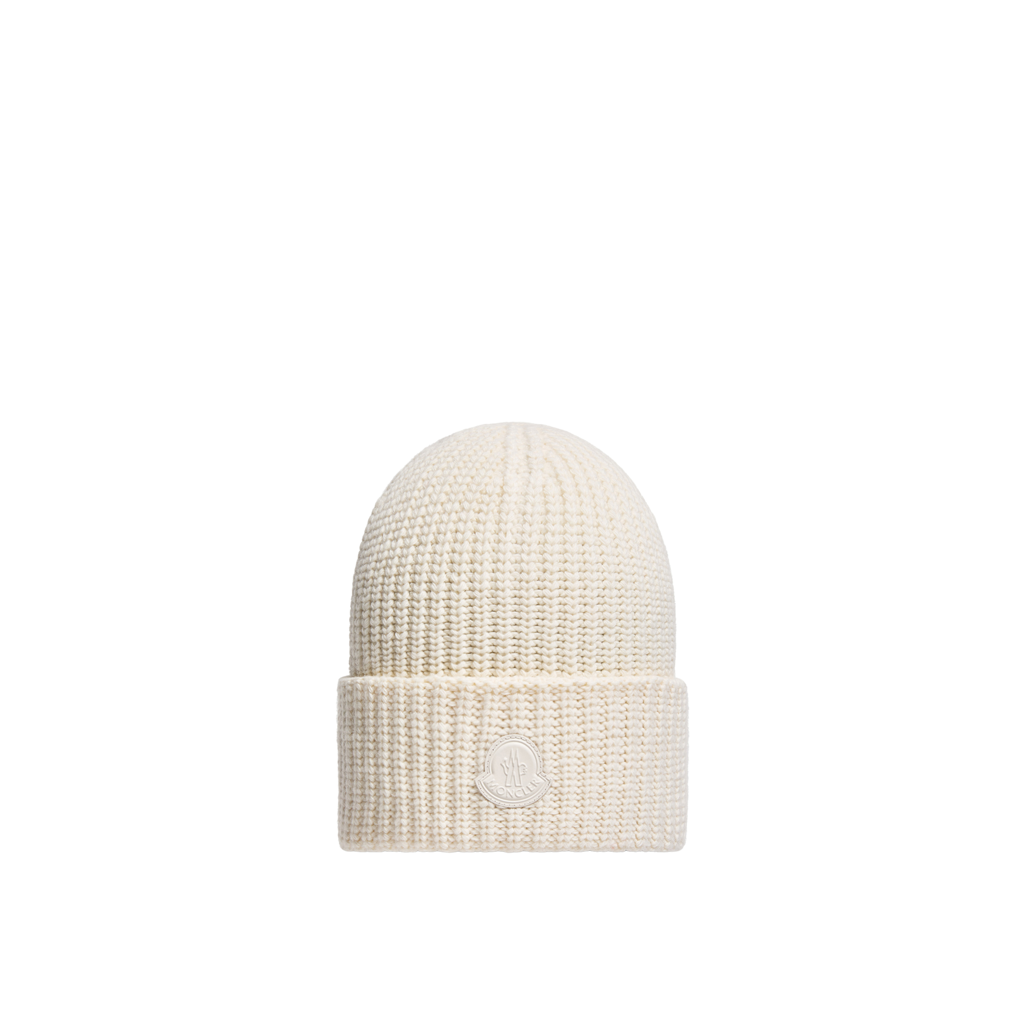 Moncler Berretto In Misto Lana E Cashmere Donna da Bianco