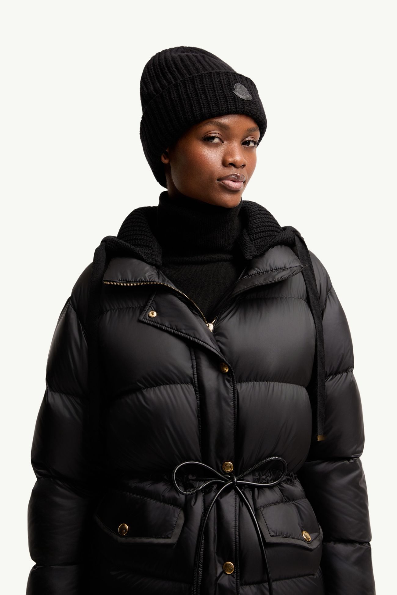羊毛羊絨混紡冷帽 女士 黑色 Moncler 1