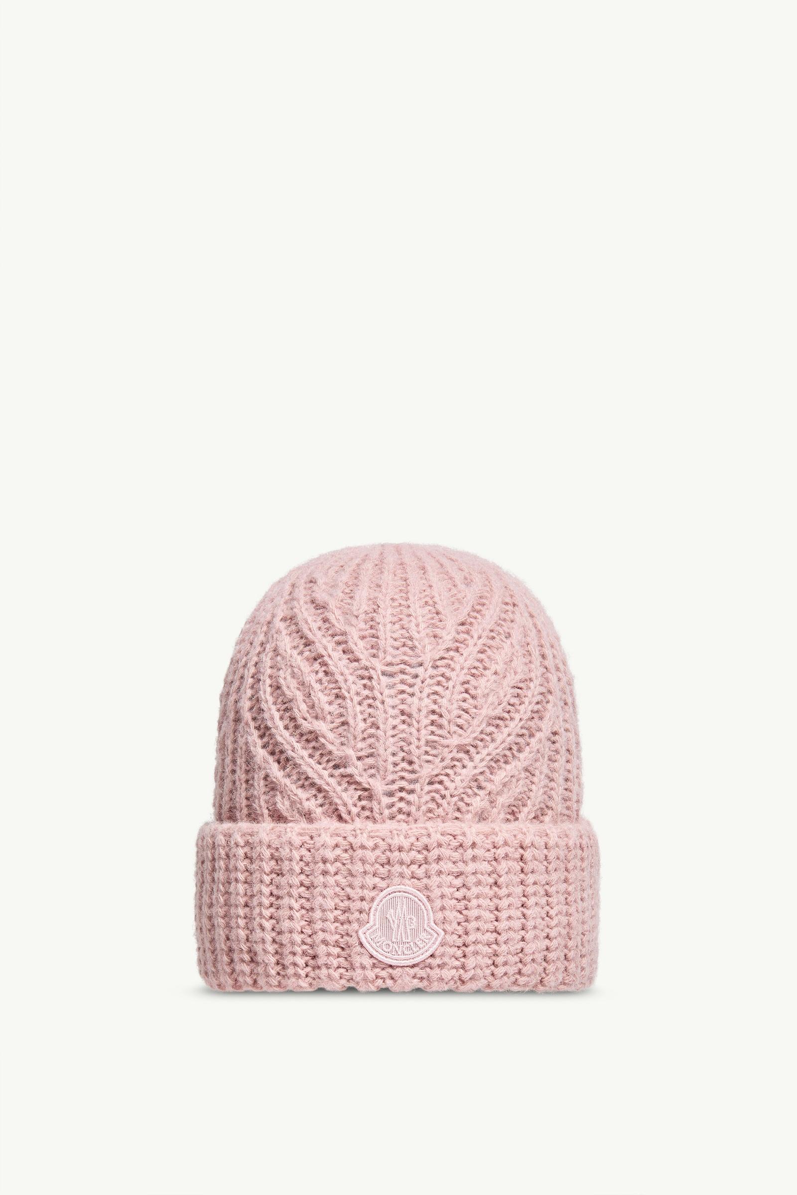 羊駝毛羊毛混紡冷帽 女士 粉紅色 Moncler, 1 of 0