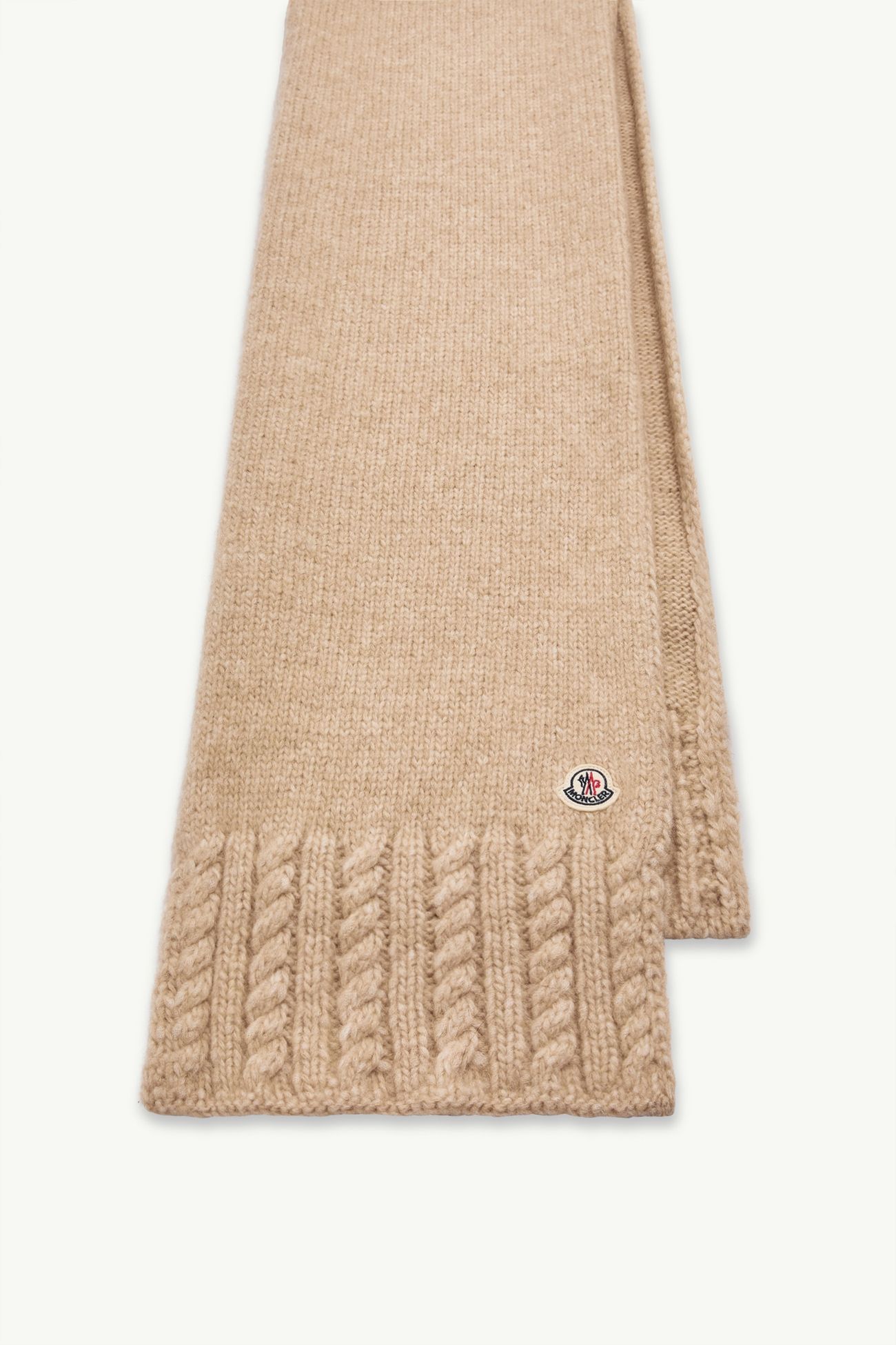 Sciarpa in maglia misto alpaca Donna Beige Moncler 2
