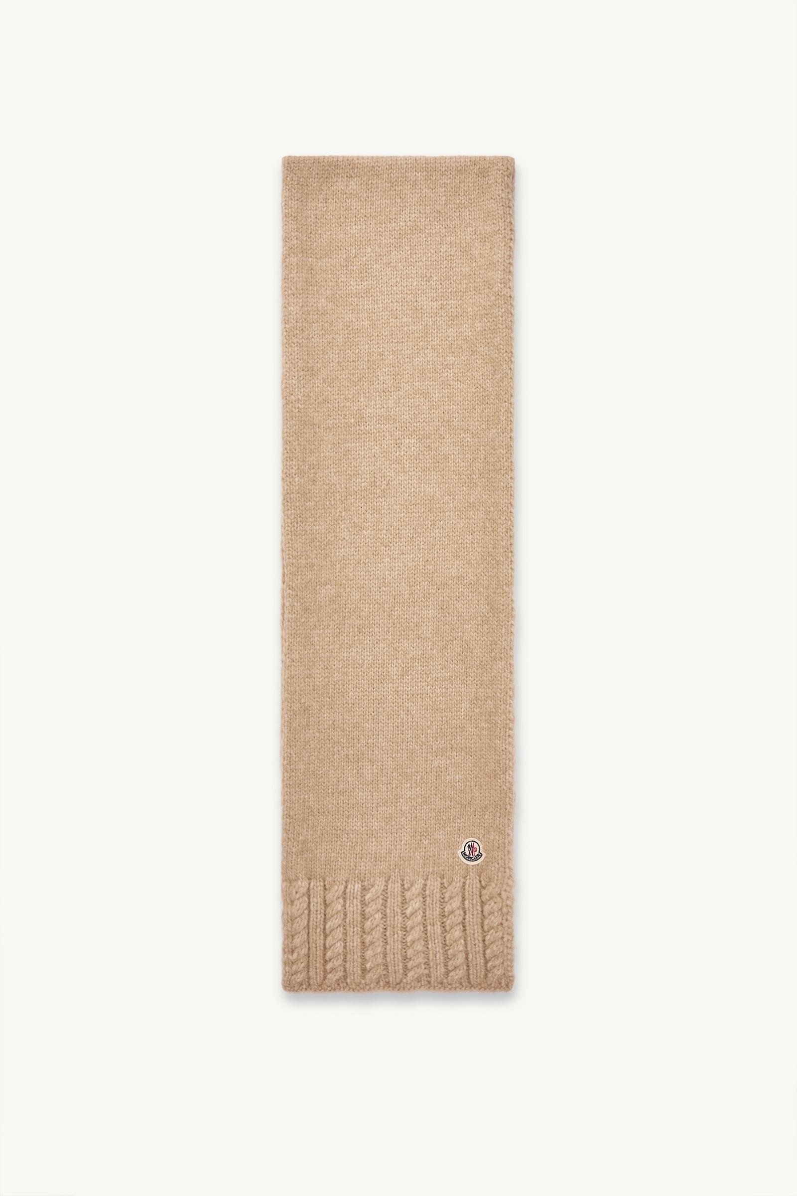 Alpaca Blend Knit Scarf Women Beige Moncler, 1 of 0