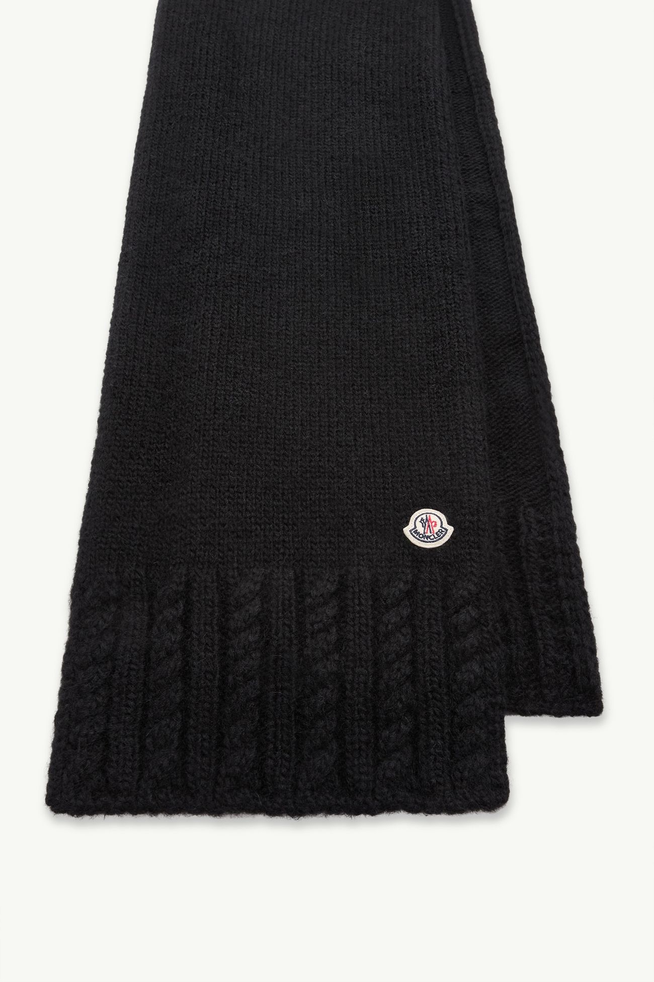 Sciarpa in maglia misto alpaca Donna Nero Moncler 2