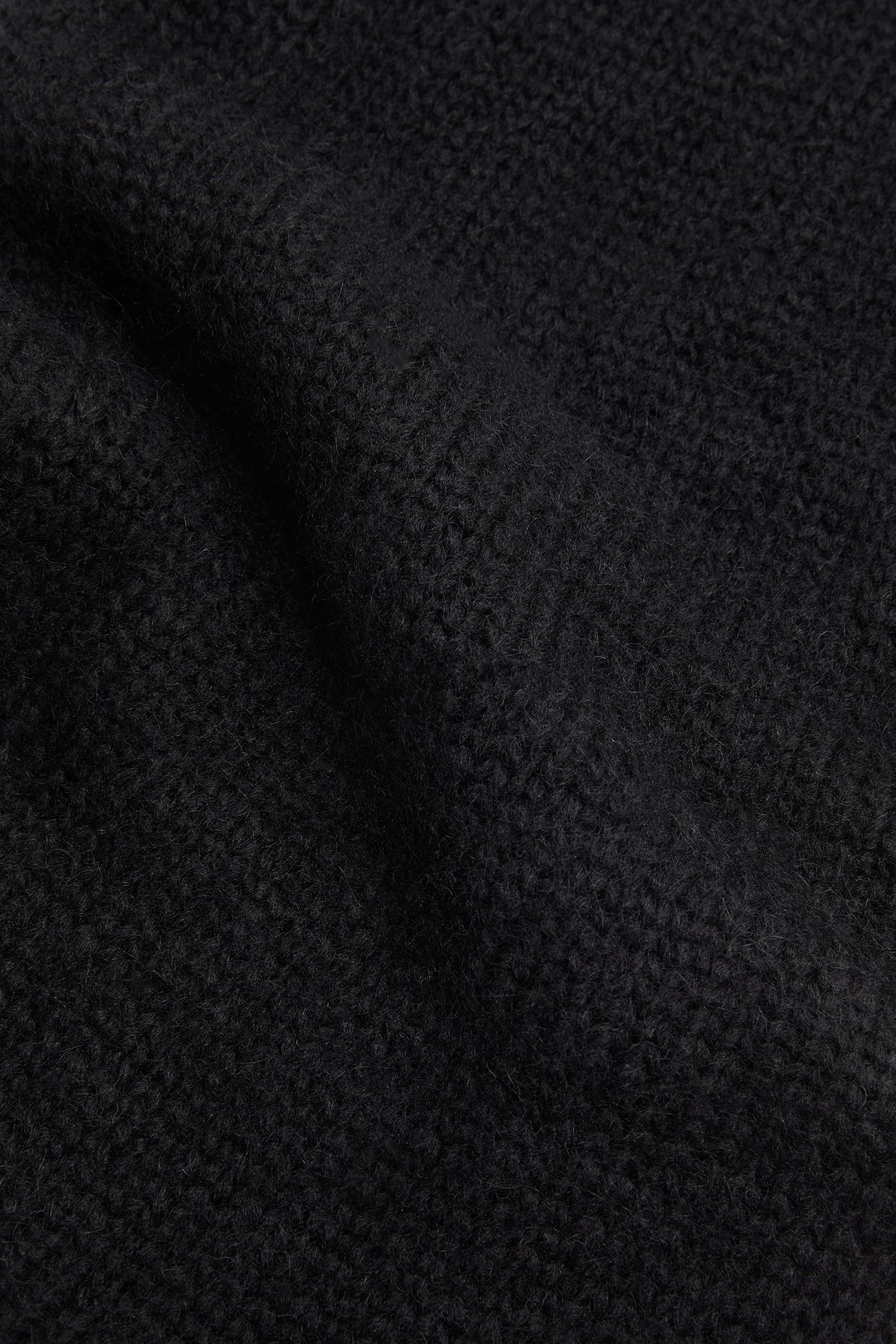 Alpaca Blend Knit Scarf Women Black Moncler 3