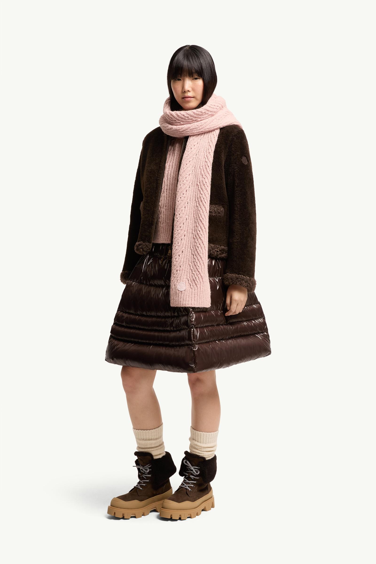 Pink Wool Blend Scarf - Scarves & Gloves for Women | Moncler US