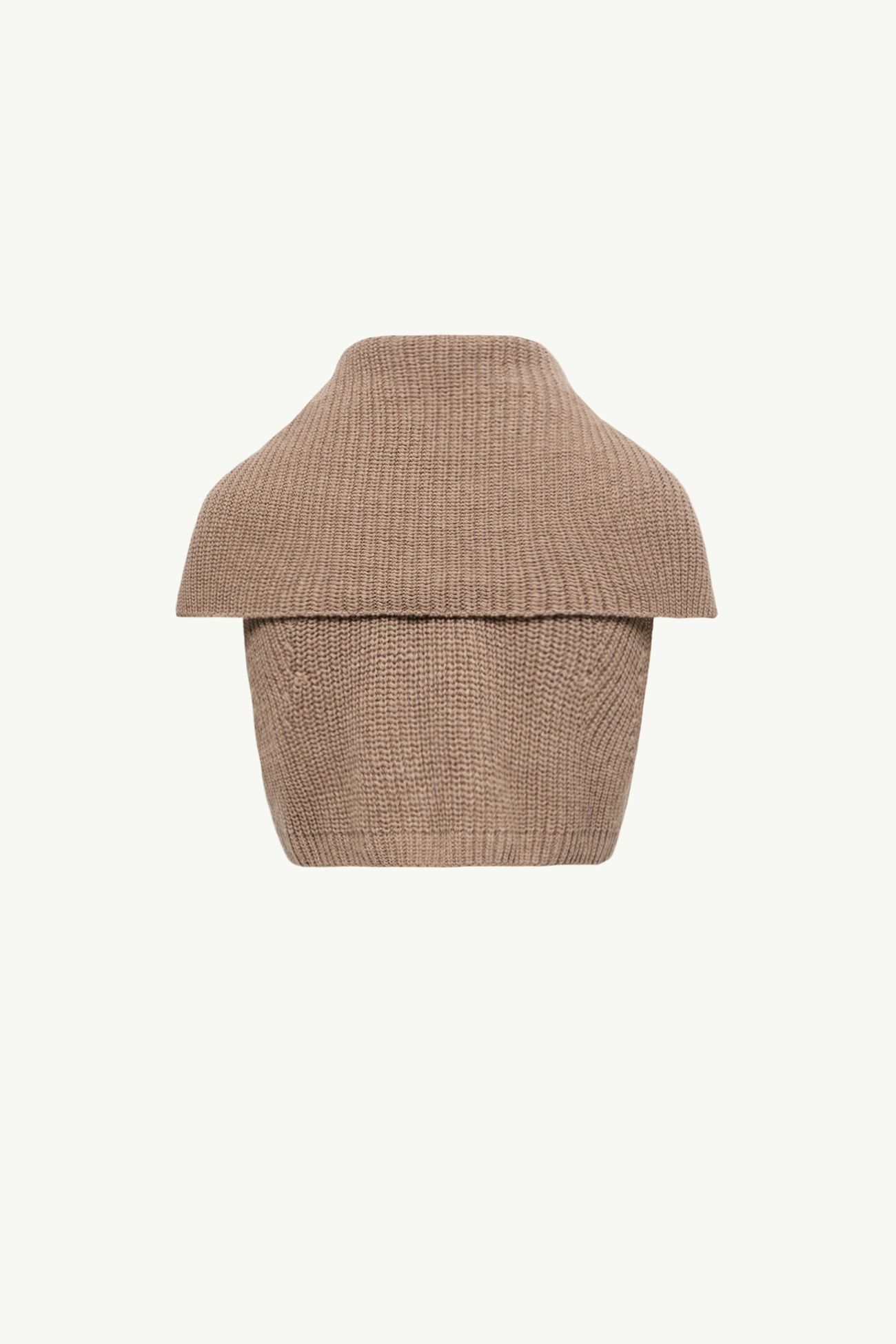 Wool & Cashmere Zip-Up Bib Women Taupe Moncler 3