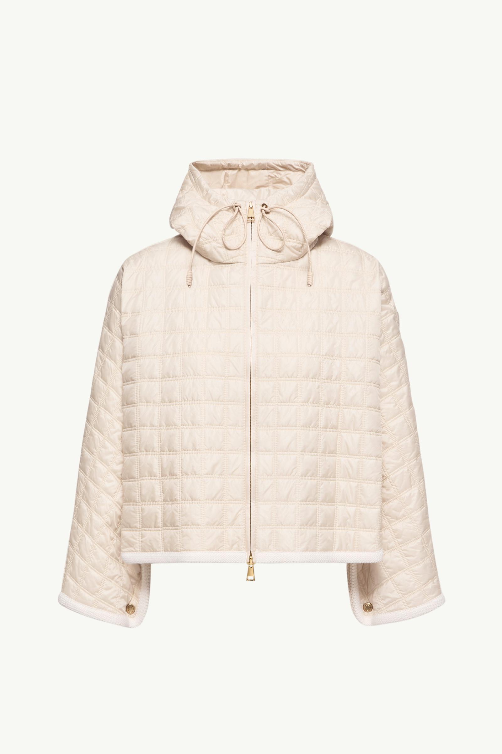 Hooded Square-Quilted Padded Cape Women White Ivory Moncler, 1 of 0