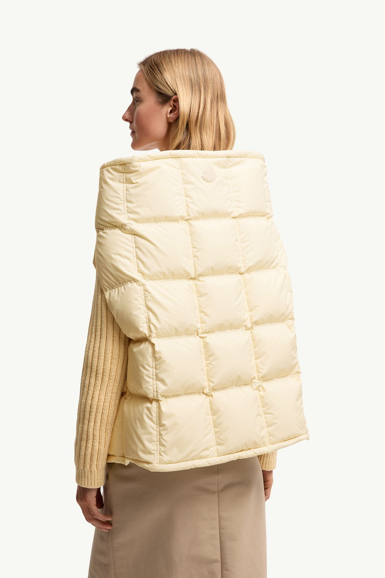 女士不对称羽绒斗篷 女士 赭黄色 Moncler 4