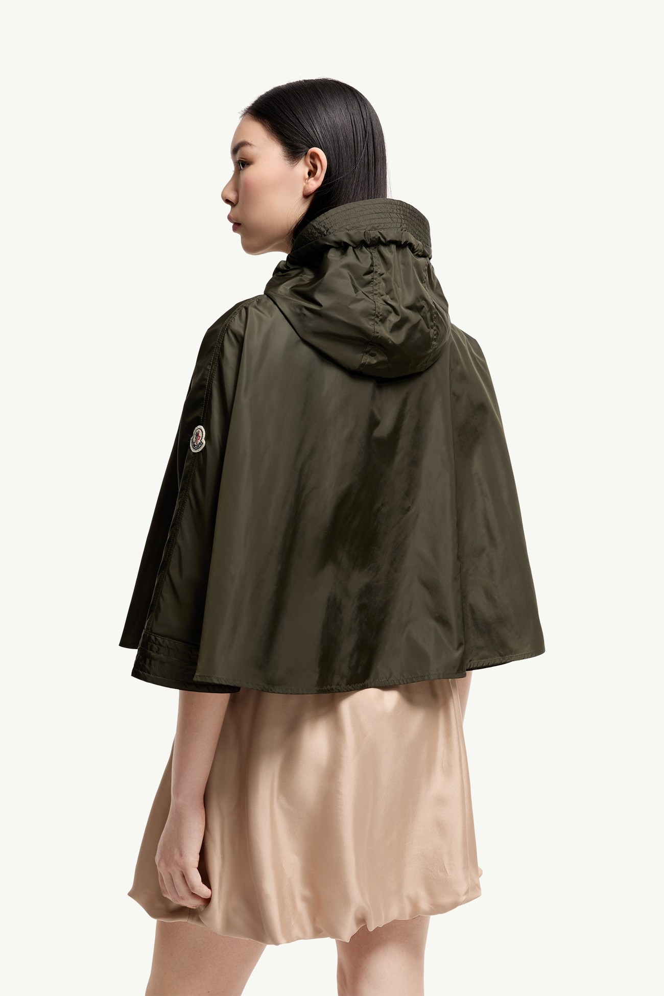 Hooded Cape Women Olive Green Moncler 4